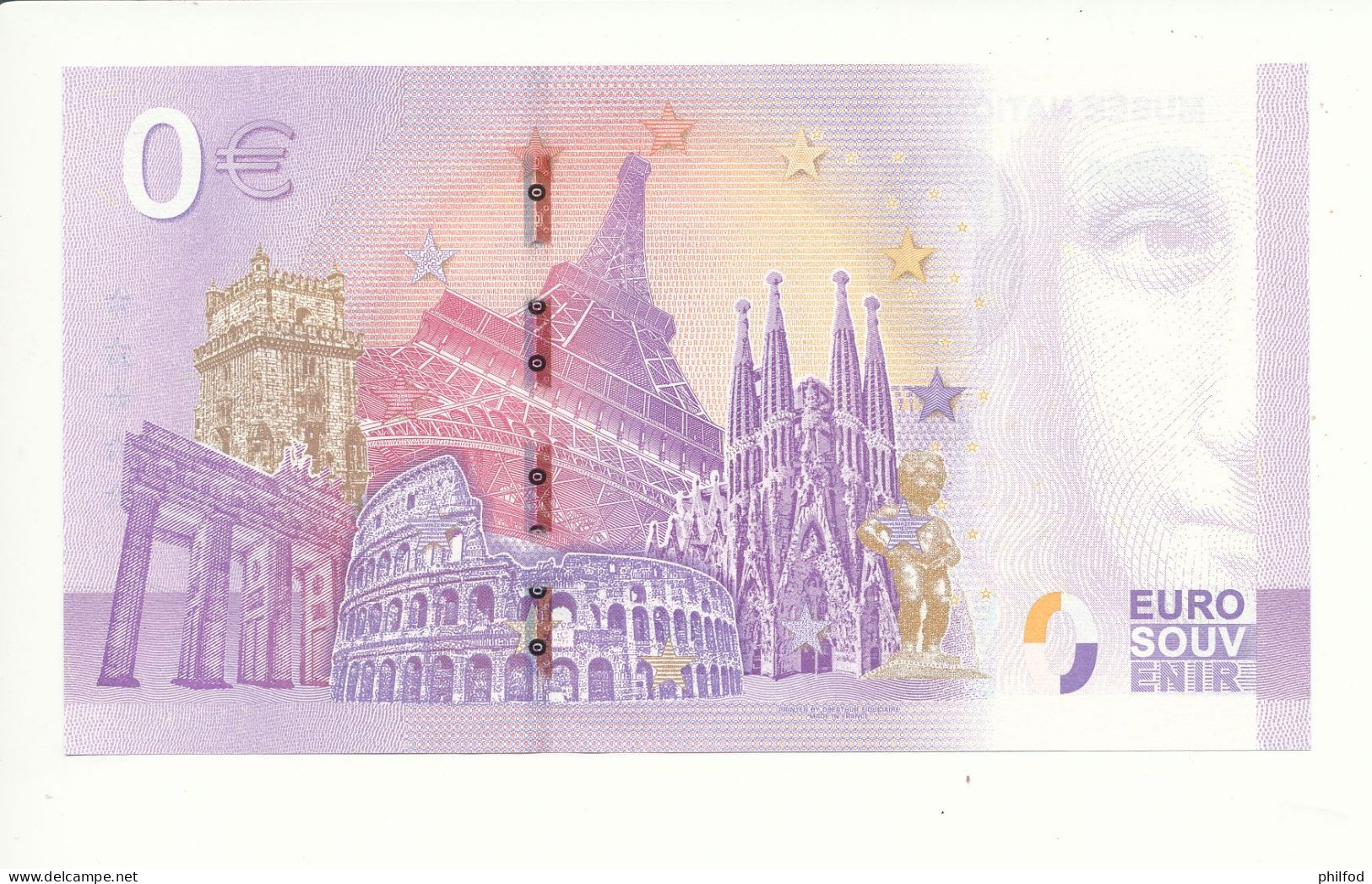 Billet Touristique 0 Euro - MUSEE NATIONALE DE L'AUTOMOBILE - UEAP - 2022-3 -  N° 556 - Altri & Non Classificati