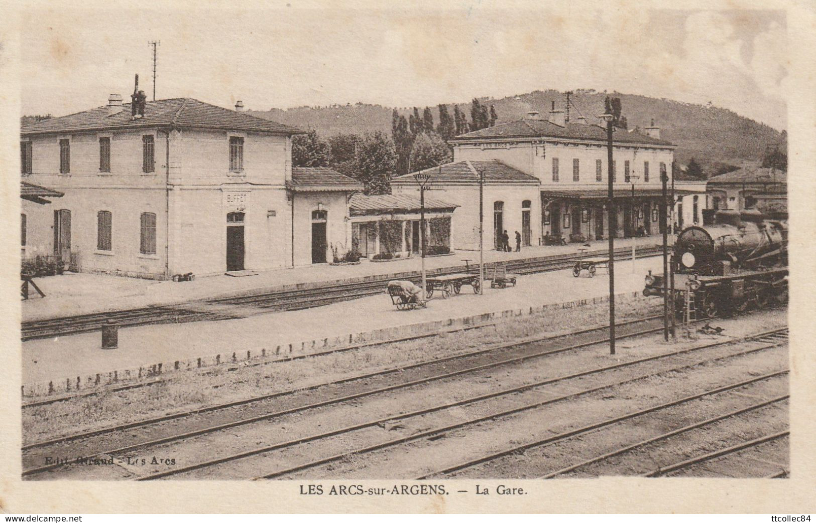 CPA-83-LES ARCS SUR ARGENS-La Gare - Les Arcs