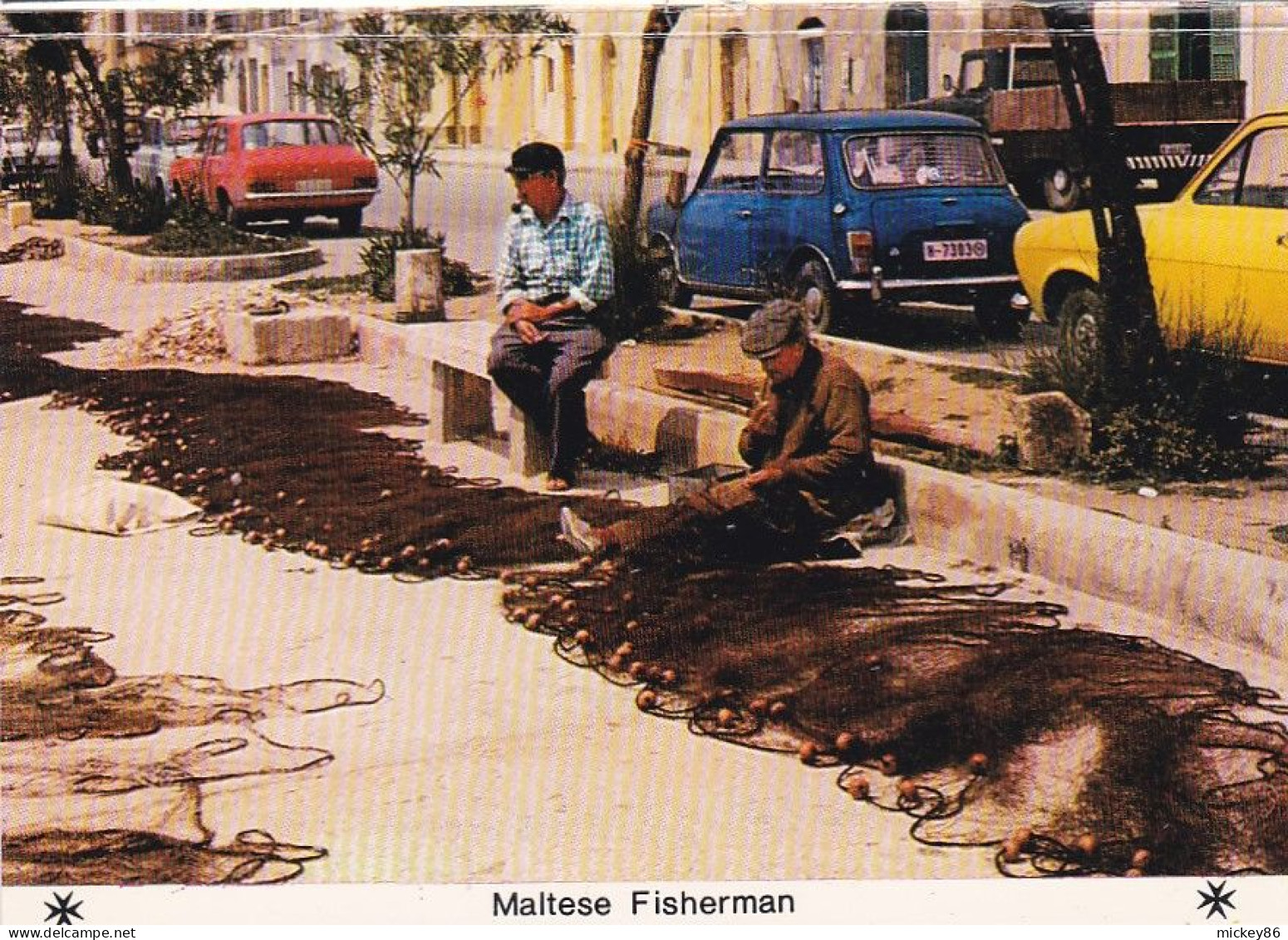 Métier-- Pêche--Pêcheurs Maltais  ( Animée , Belles Voitures ) - Fishing