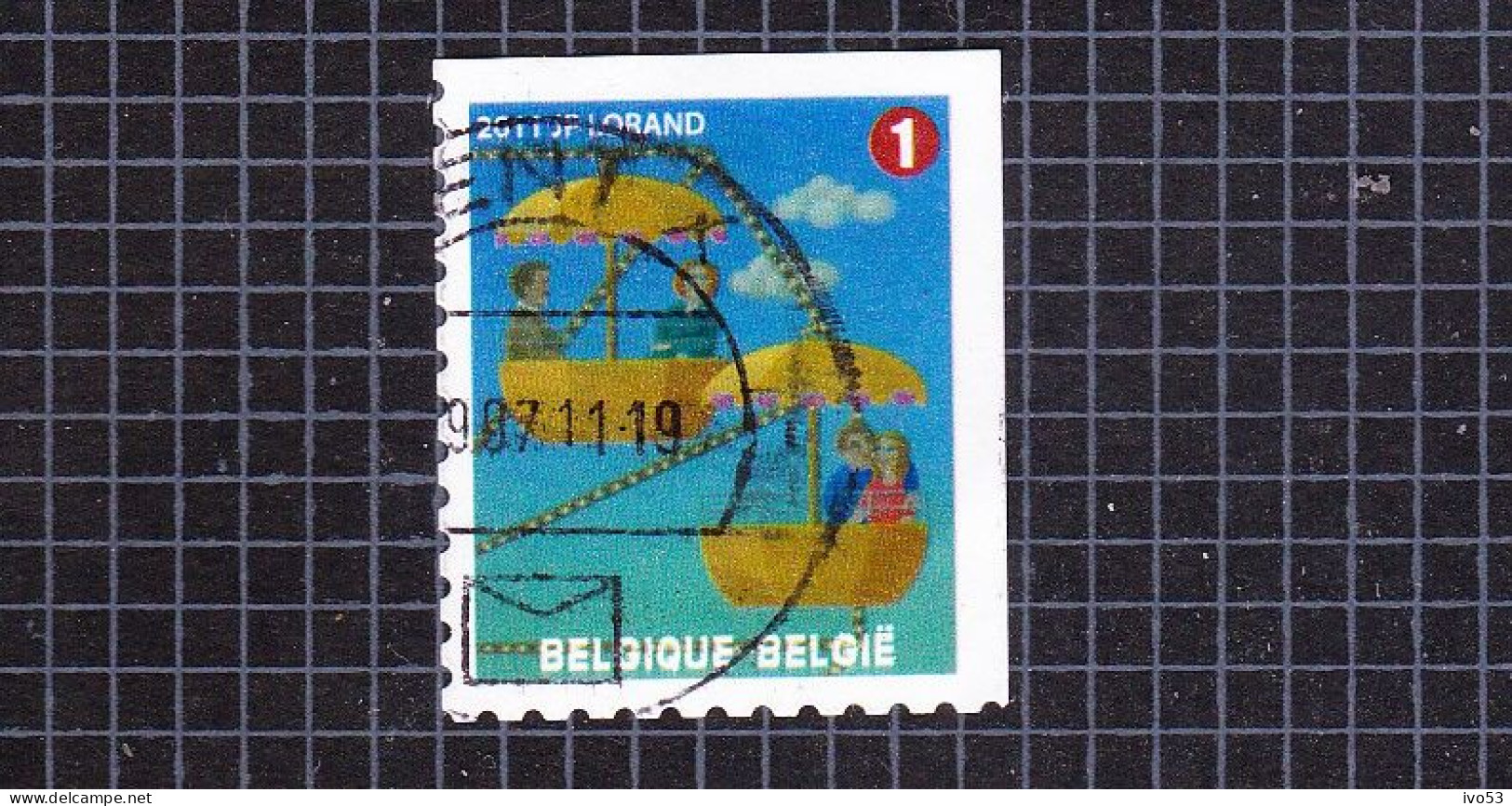 2011 Nr 4119 Gestempeld,zegel Uit Boekje B121.De Foor / La Foire. - Used Stamps