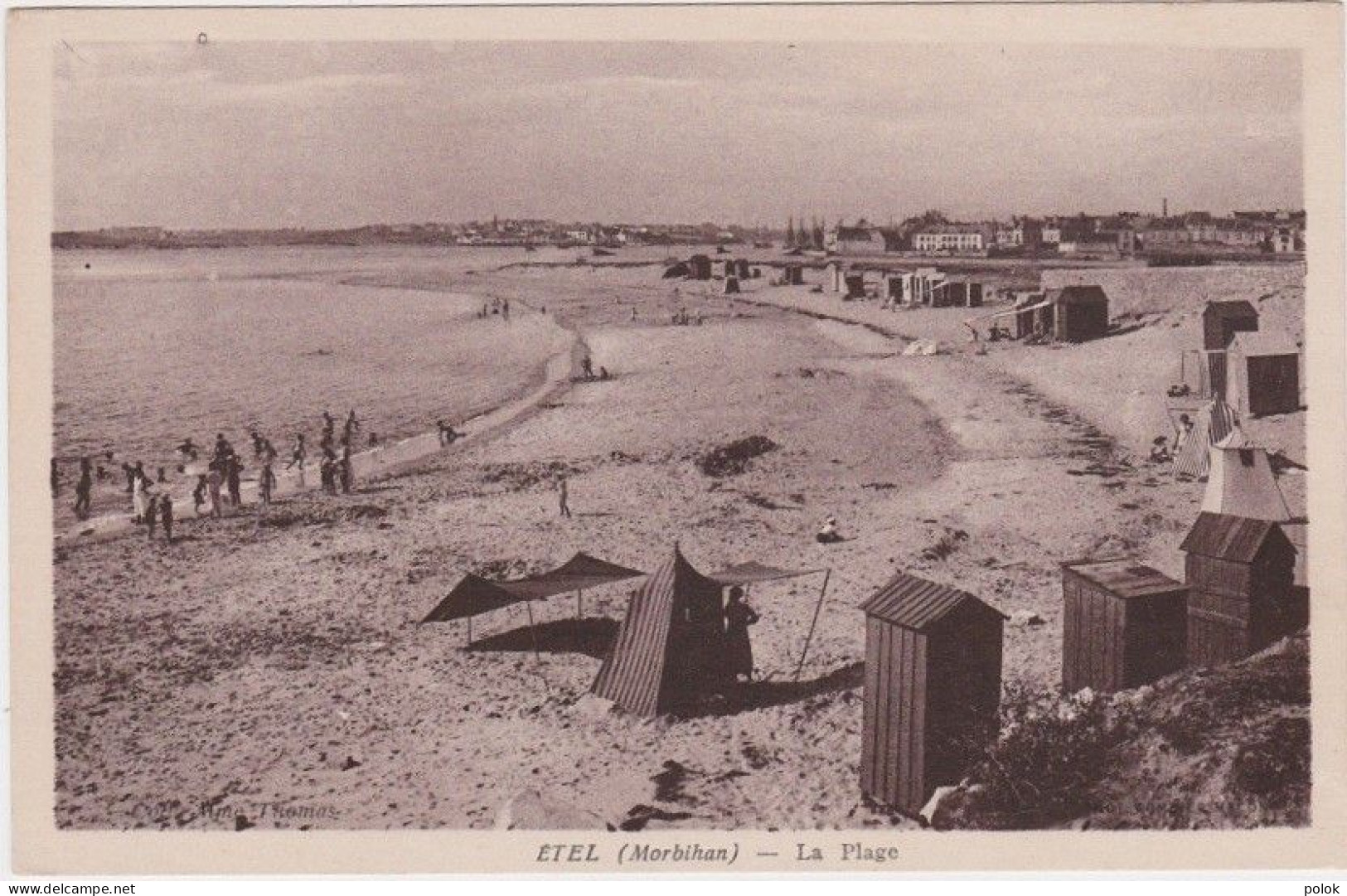 Cpa ETEL – La Plage (Coll Mme Thomas) - Etel