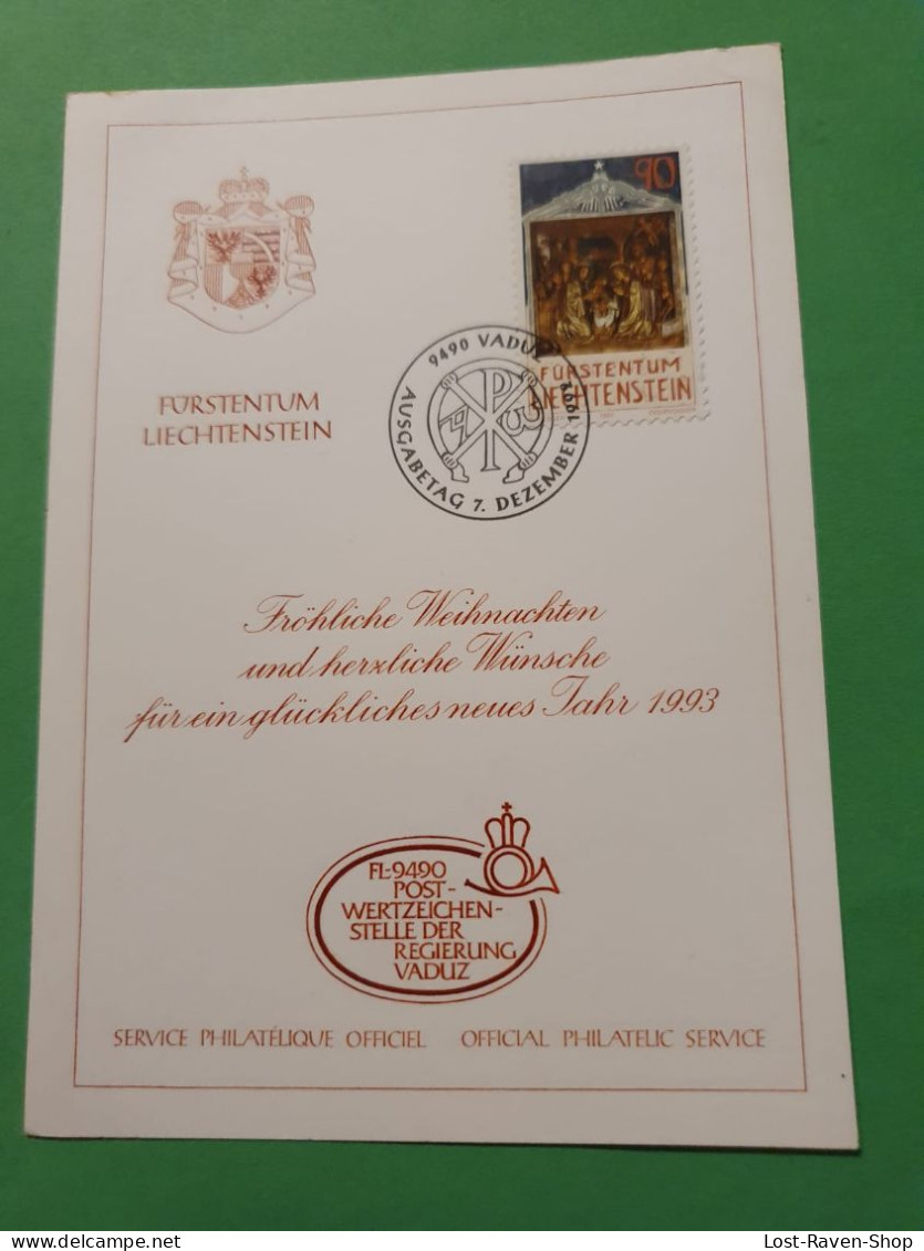 Fröhliche Weihnachten Und Herzliche Wünsche - 1993 - Stamped Stationery