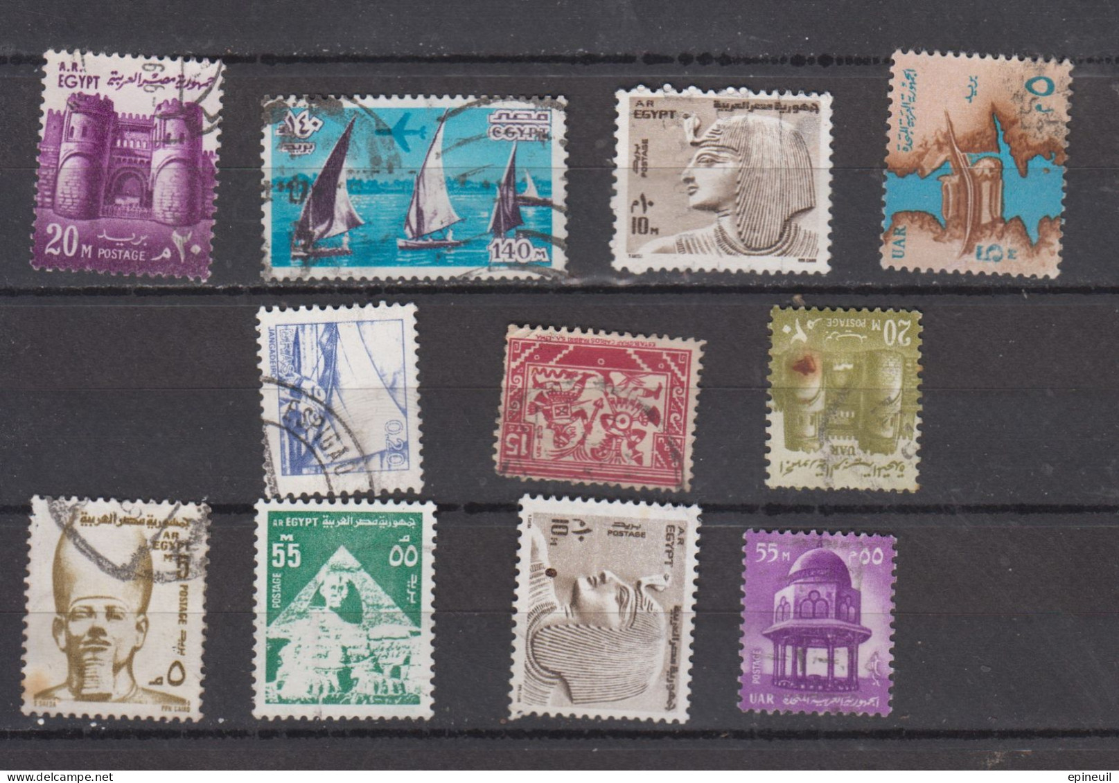 EGYPTE ° LOT DE 11  TIMBRES OBLITERES DIFFERENTS - Otros & Sin Clasificación