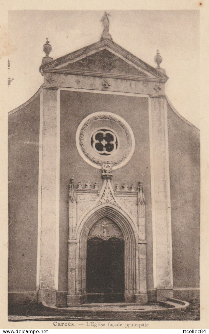 CPA-83-CARCES-L'église, Façade Principale - Carces