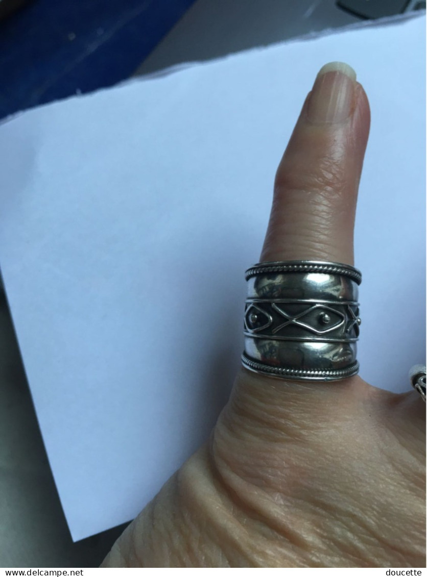 bague en argent massif taille :53