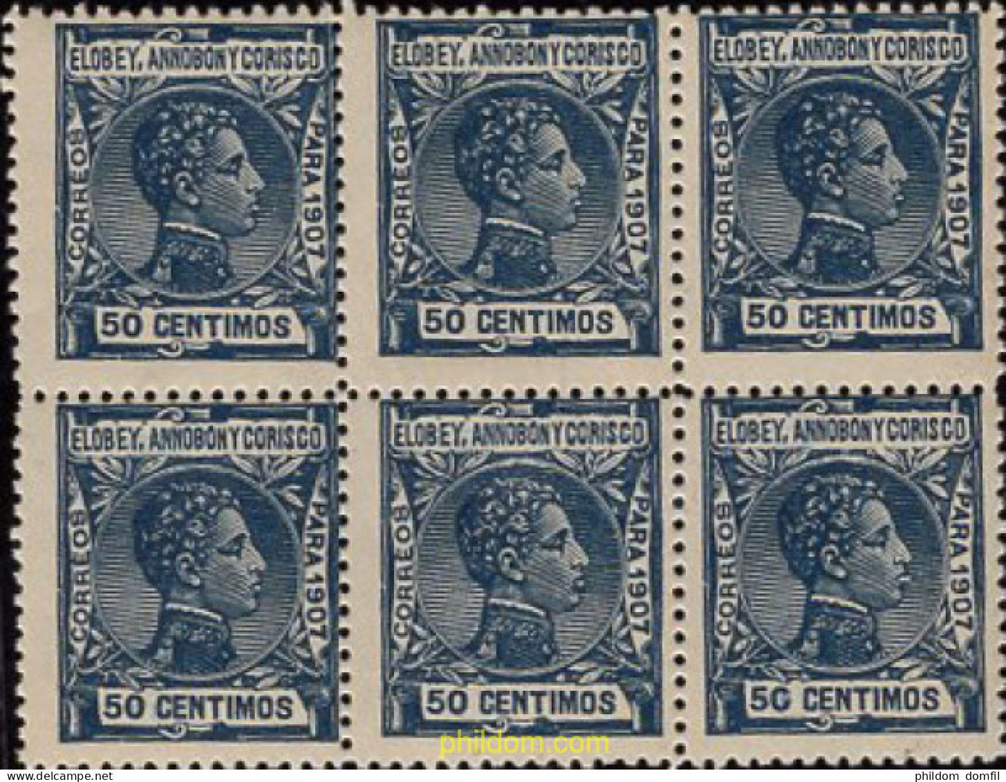 665834 MNH FERNANDO POO 1907 ALFONSO XIII - Fernando Poo