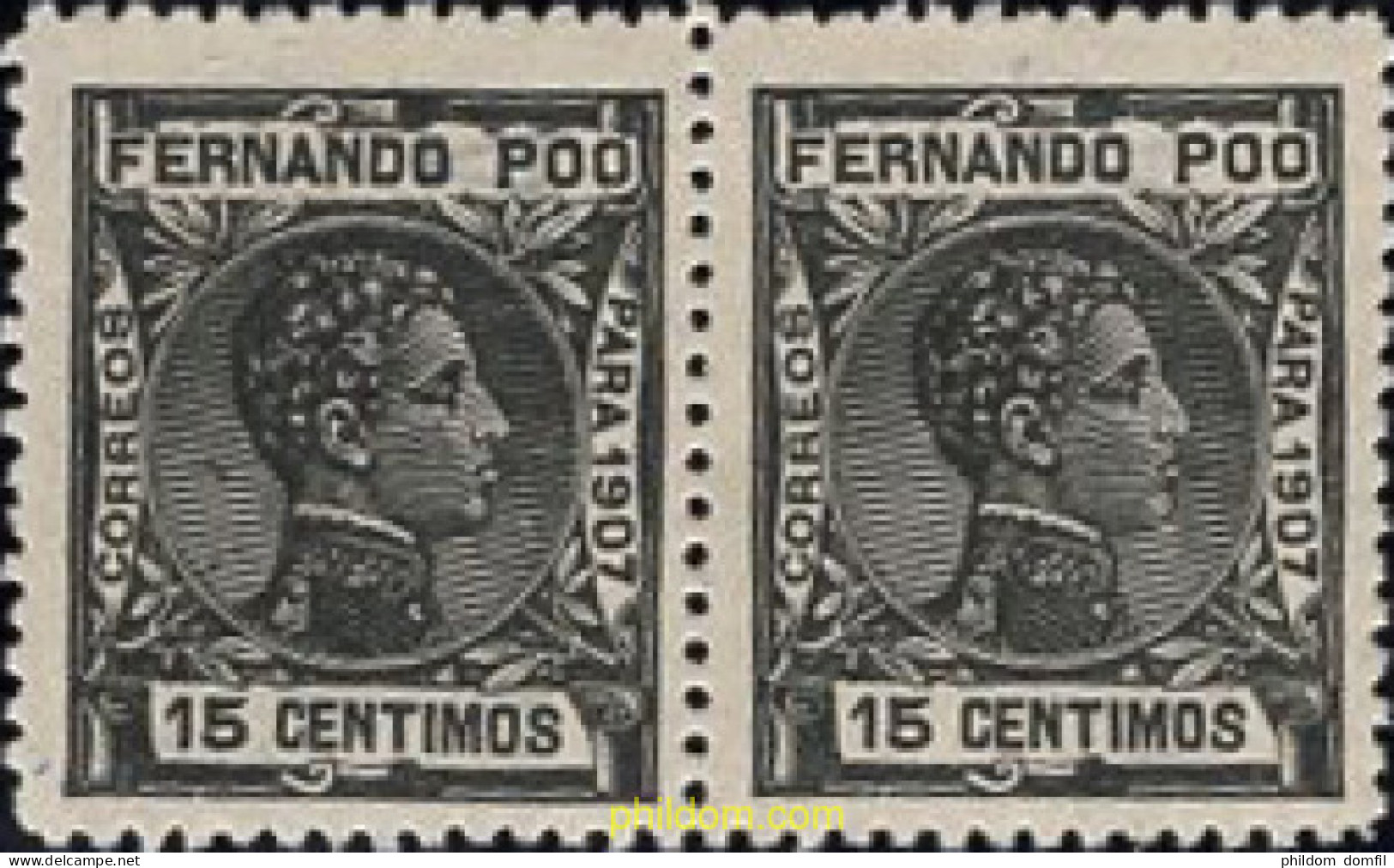 665837 MNH FERNANDO POO 1907 ALFONSO XIII - Fernando Poo