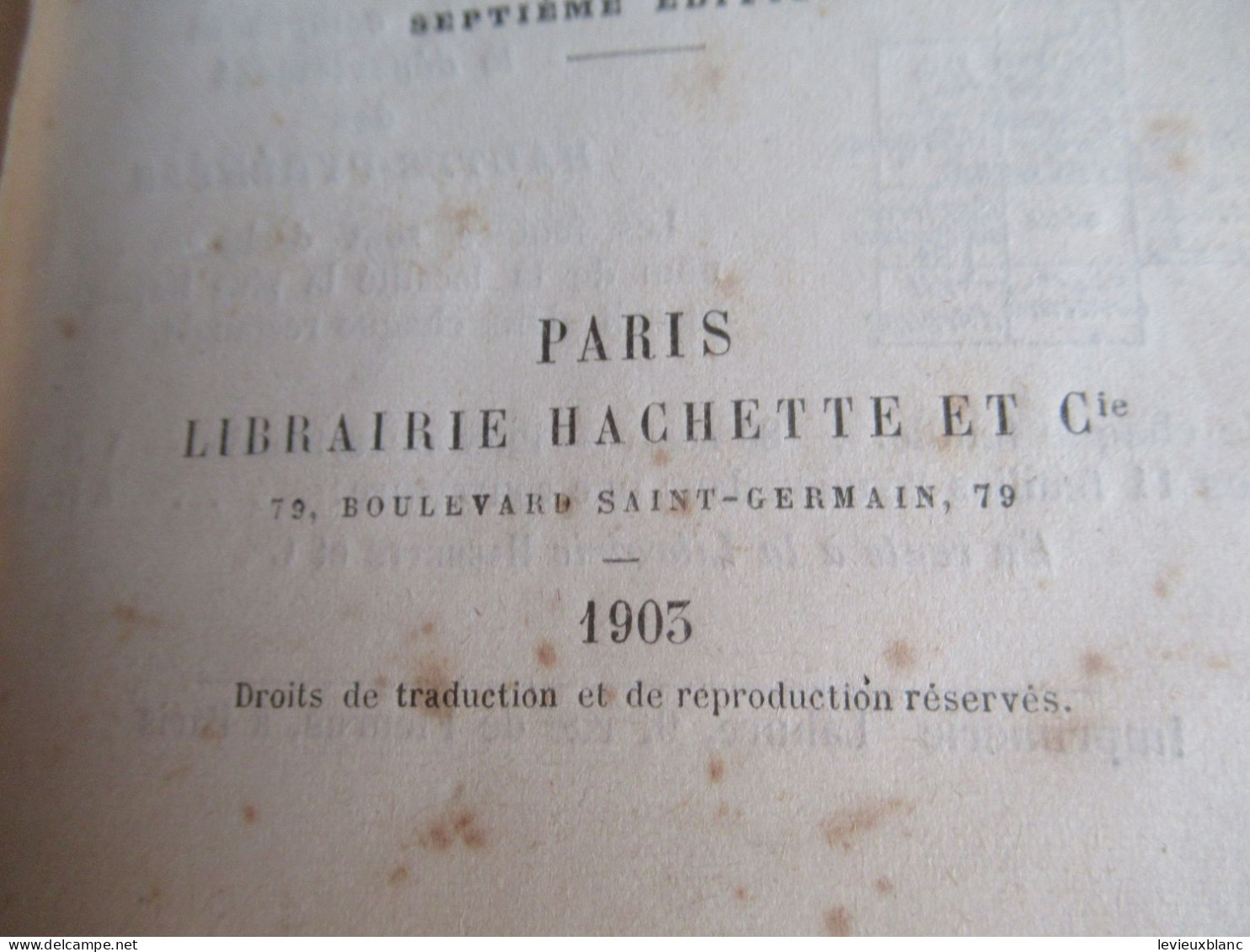 Petit Fascicule De Géographie/ " Hautes Pyrénées " / 7éme édition / Alfred Joanne / Hachette & Cie /1903      PGC550 - Tourism Brochures