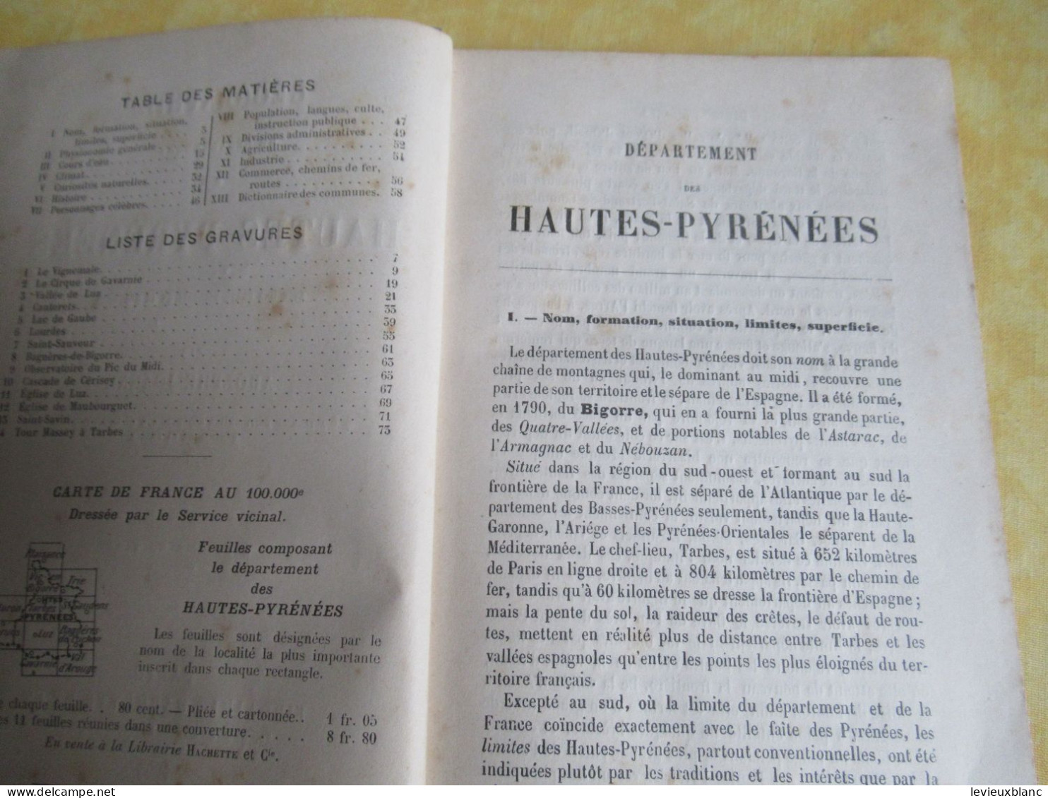 Petit Fascicule De Géographie/ " Hautes Pyrénées " / 7éme édition / Alfred Joanne / Hachette & Cie /1903      PGC550 - Reiseprospekte