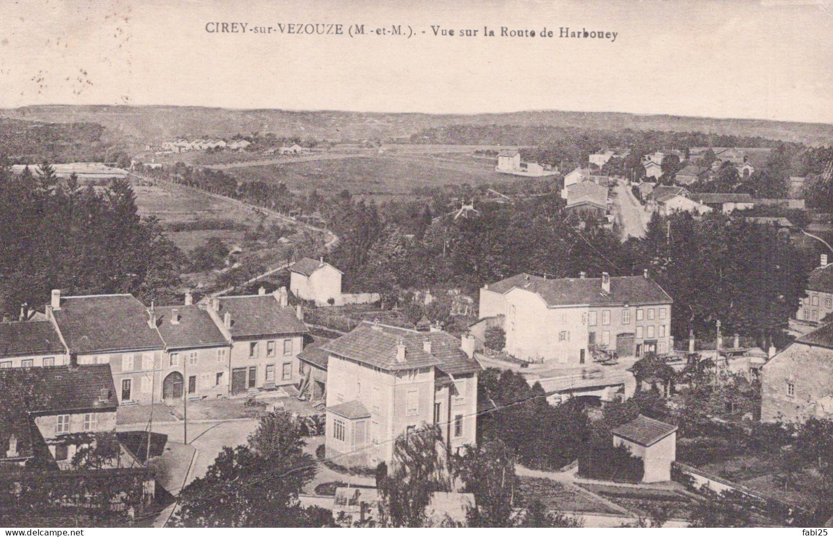 CIREY SUR VEZOUZE VUE SUR LA ROUTE DE HARBOUEY - Cirey Sur Vezouze