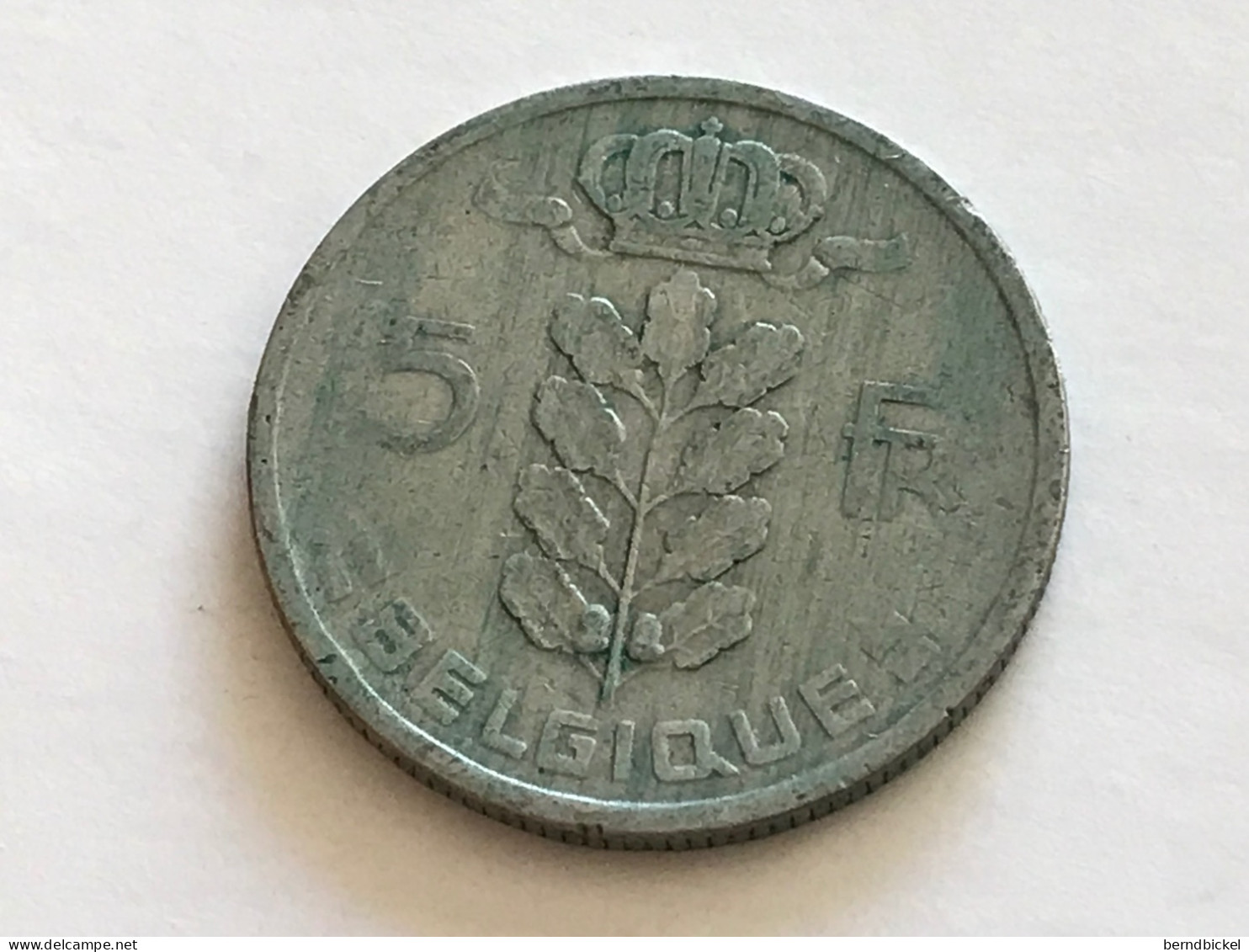 Münze Münzen Umlaufmünze Belgien 1 Franc 1949 Belgique - 5 Francs