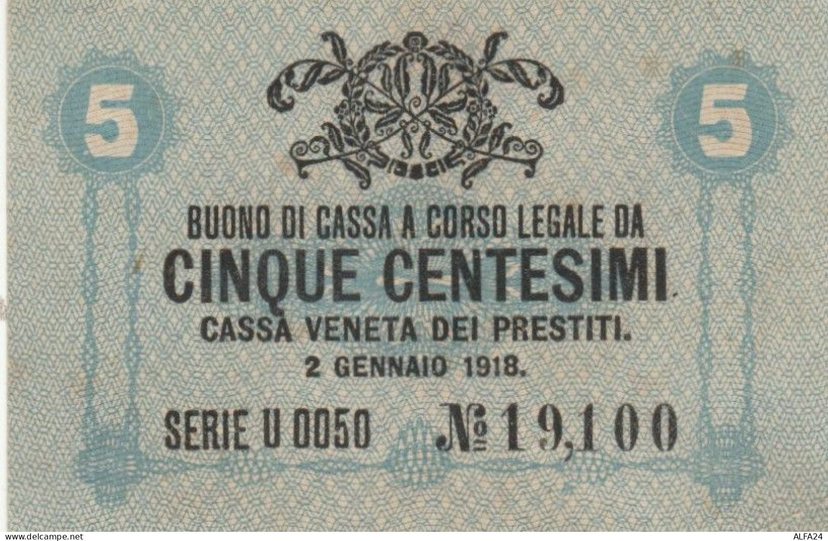 BUONO DI CASSA VENETA DEI PRESTITI 5 CENT. (MK812 - Venezuela