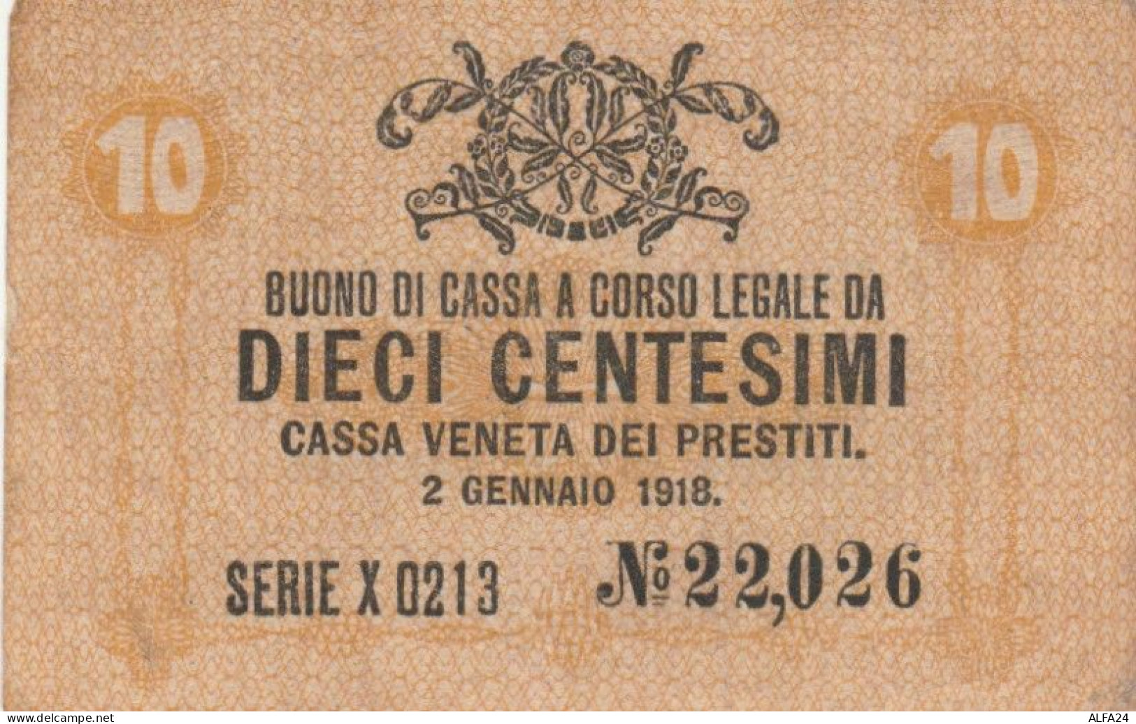 BUONO DI CASSA VENETA DEI PRESTITI 10 CENT. (MK811 - Venezuela