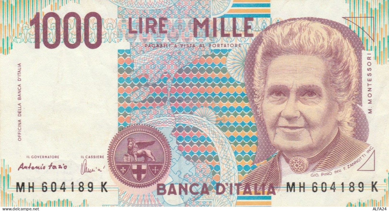 BANCONOTA ITALIA MONTESSORI 1000 EF (MK809 - 1000 Liras