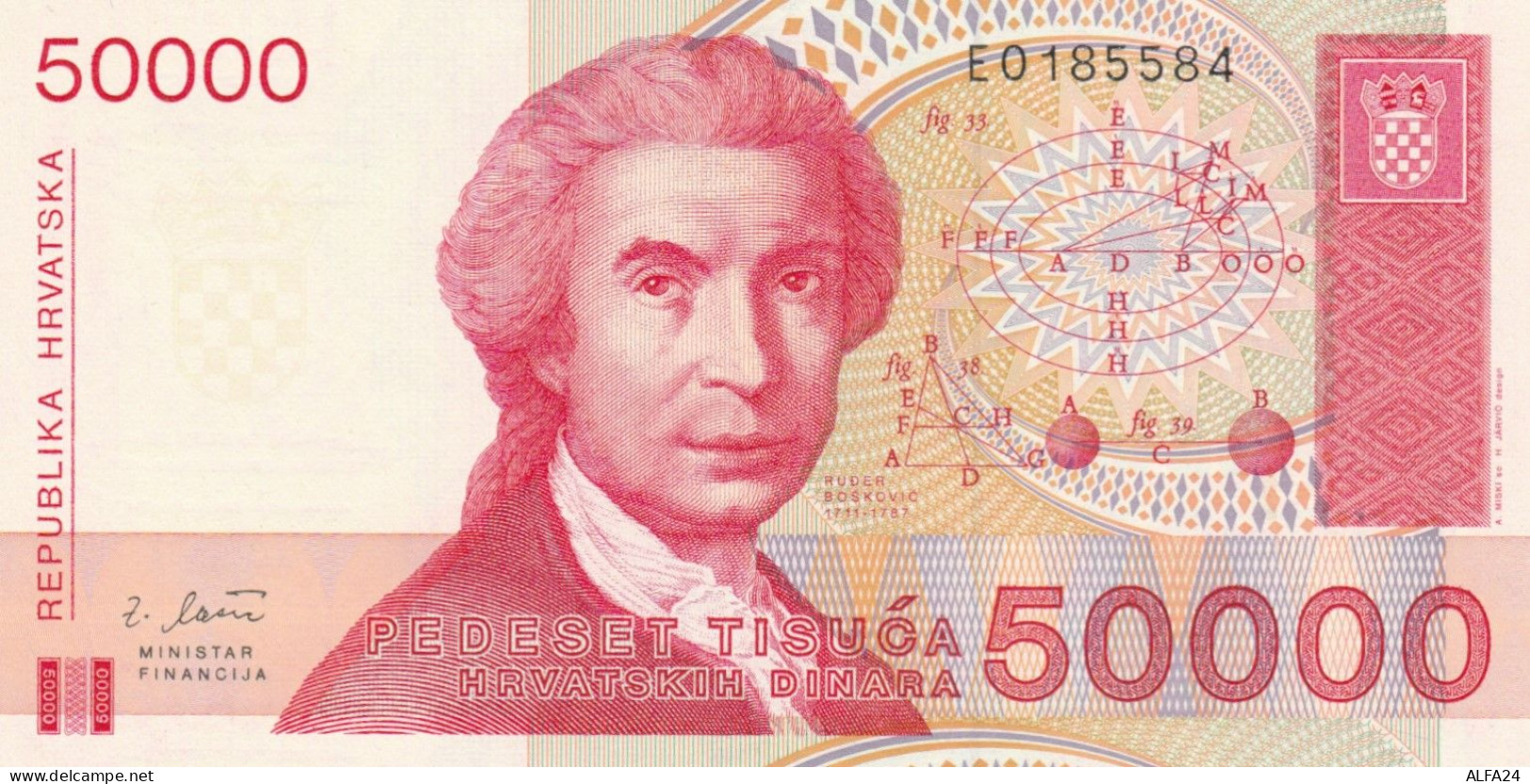 BANCONOTA CROAZIA  50000 UNC (MK694 - Kroatien