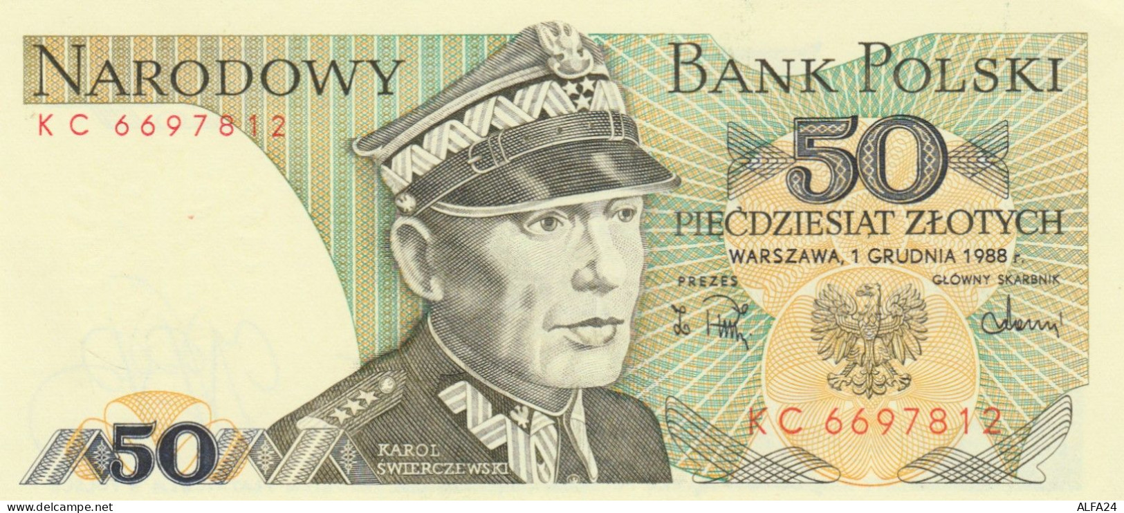 BANCONOTA POLONIA 50 UNC (MK668 - Pologne