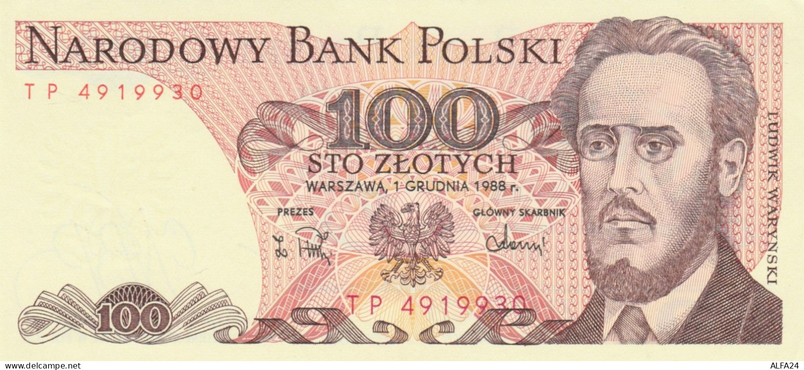 BANCONOTA POLONIA 100 UNC (MK661 - Pologne