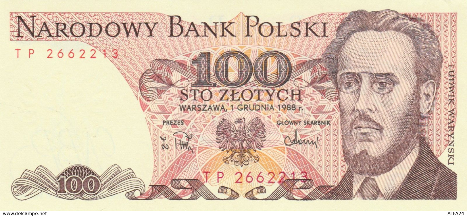 BANCONOTA POLONIA 100 UNC (MK640 - Pologne