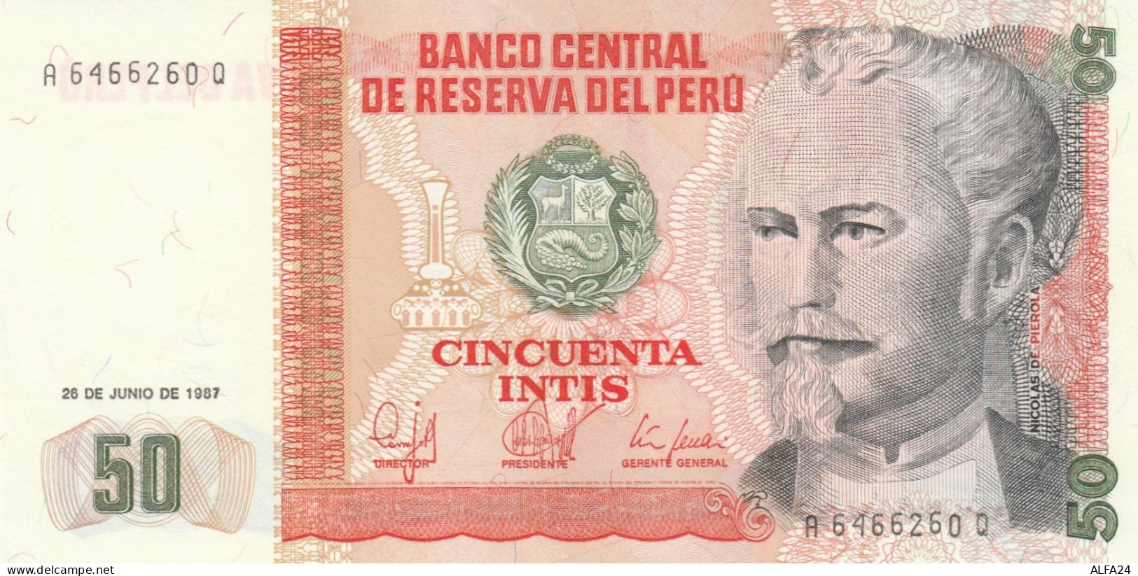 BANCONOTA PERU 50 UNC (MK588 - Perú