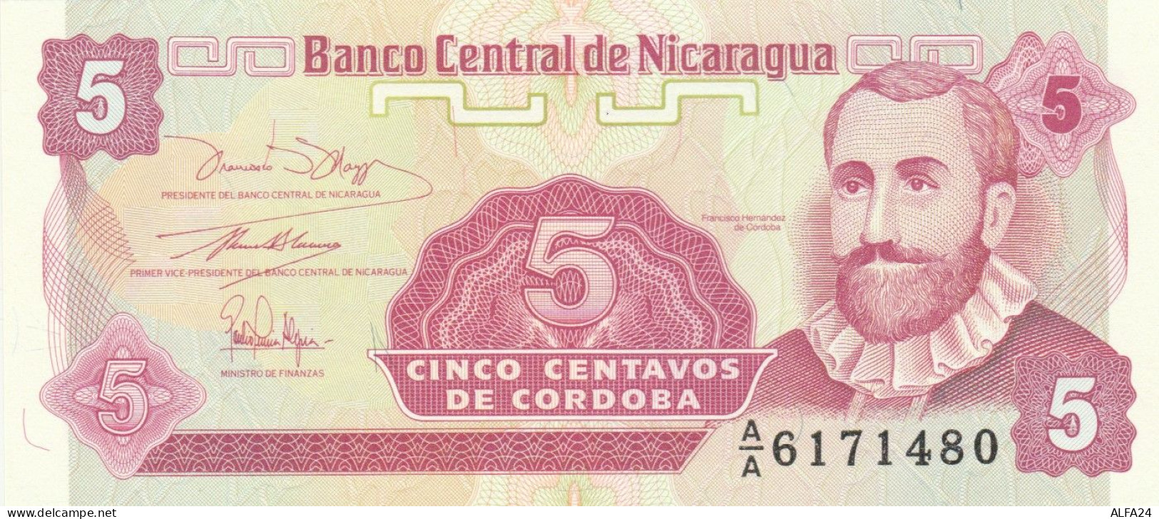 BANCONOTA NICARAGUA 5 UNC (MK596 - Nicaragua