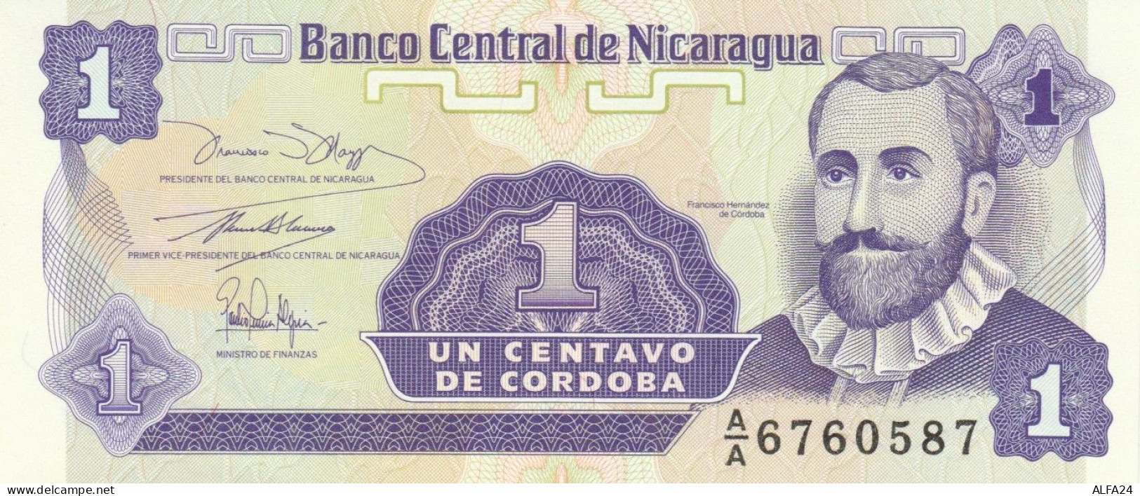 BANCONOTA NICARAGUA 1 UNC (MK599 - Nicaragua