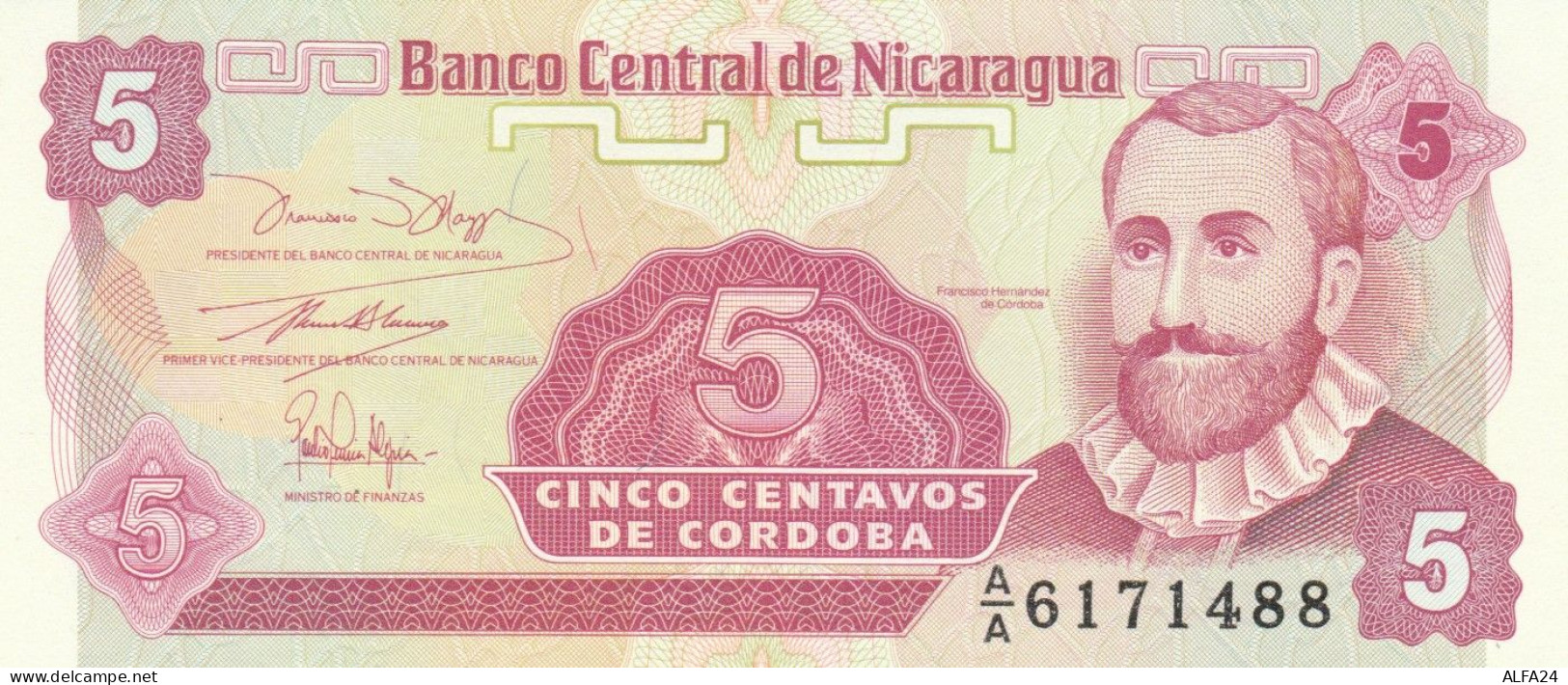 BANCONOTA NICARAGUA 5 UNC (MK595 - Nicaragua