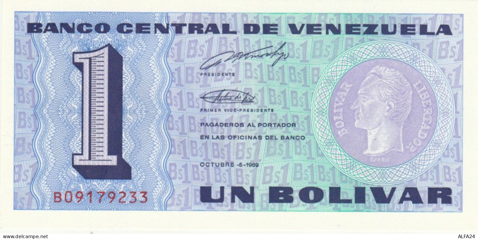 BANCONOTA VENEZUELA 1 UNC (MK575 - Venezuela