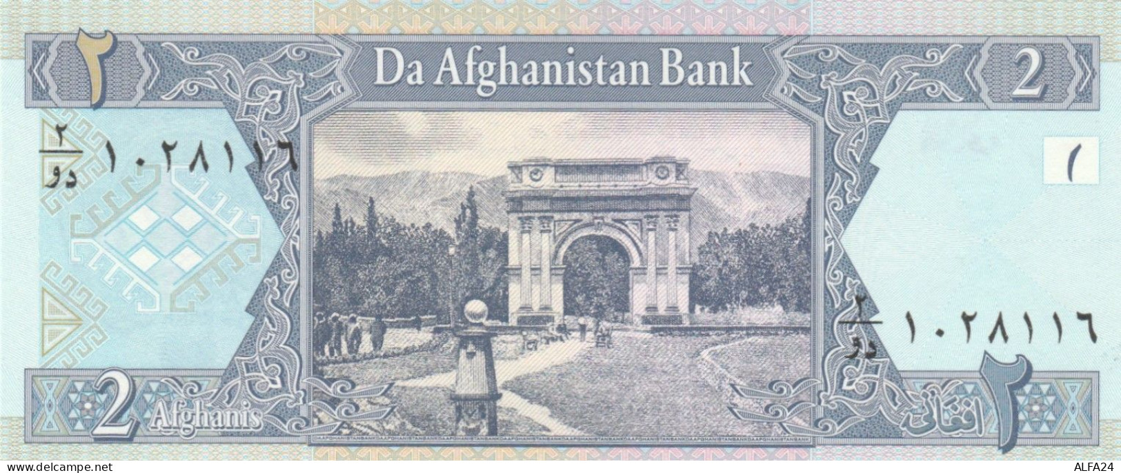 BANCONOTA AFGHANISTAN 2 UNC (MK568 - Afghanistan