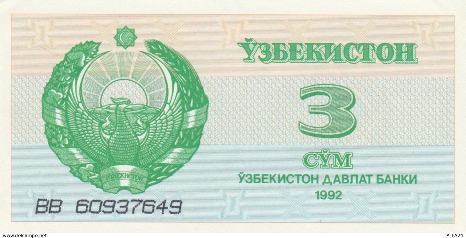 BANCONOTA UZBEKISTAN 3 UNC (MK401 - Ouzbékistan