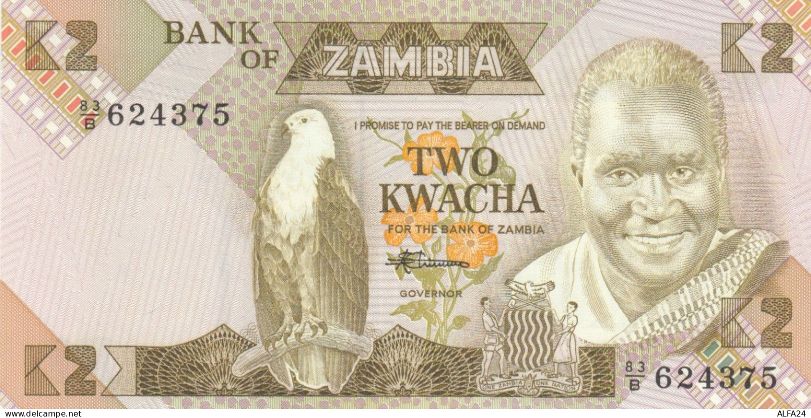 BANCONOTA ZAMBIA 20 UNC (MK371 - Zambia