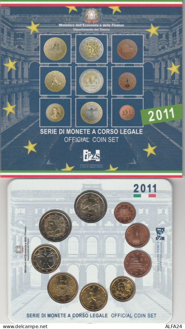 Italia - EURO - 2011 - Serie Divisionale + 2 Euro Commemorativi - (MK6 - Italie