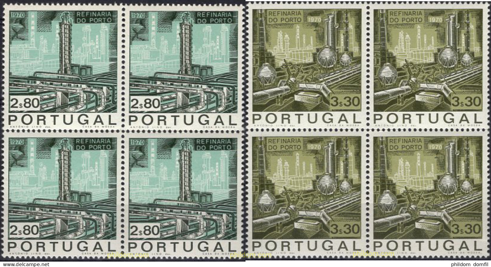 665847 MNH PORTUGAL 1970 INAUGURACION DE LA REFINERIA DE PETROLEO DE OPORTO - Altri & Non Classificati