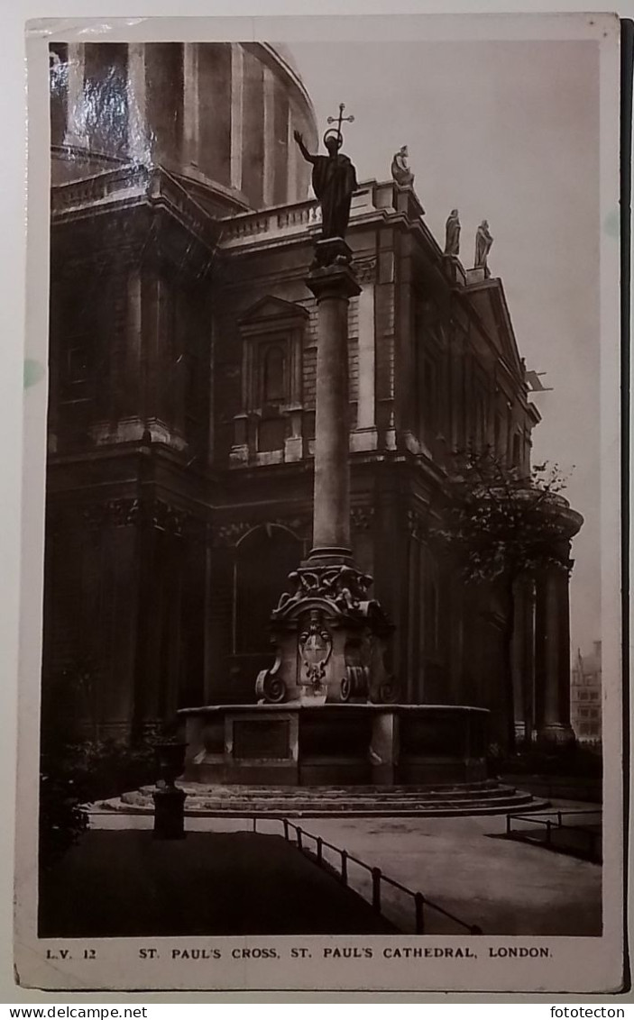 UK - England - London, St. Paul's Cross Cathedral - Real Photo - 1912 - St. Paul's Cathedral