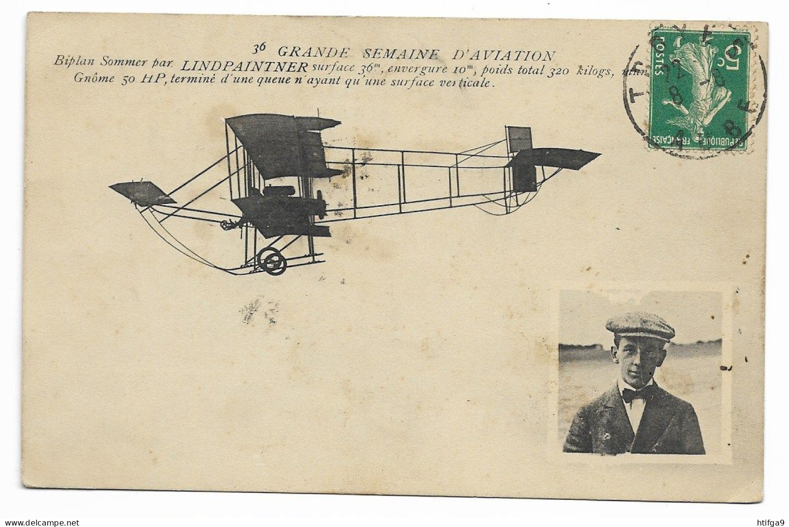 1910 TROYES Biplan LINDPAINTNER Aviation AUBE Près Arcis Vendeuvre Brienne Le Château Romilly Nogent Méry Sur Seine Bar - Nogent-sur-Seine