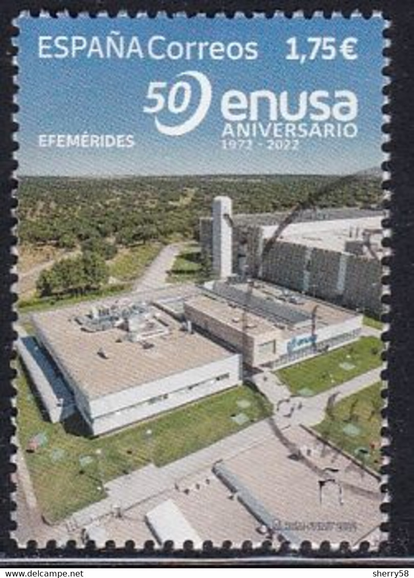 2022-ED. 5619 - Efemérides. 50 Años ENUSA Empresa Nacional Del Uranio- USADO - Oblitérés