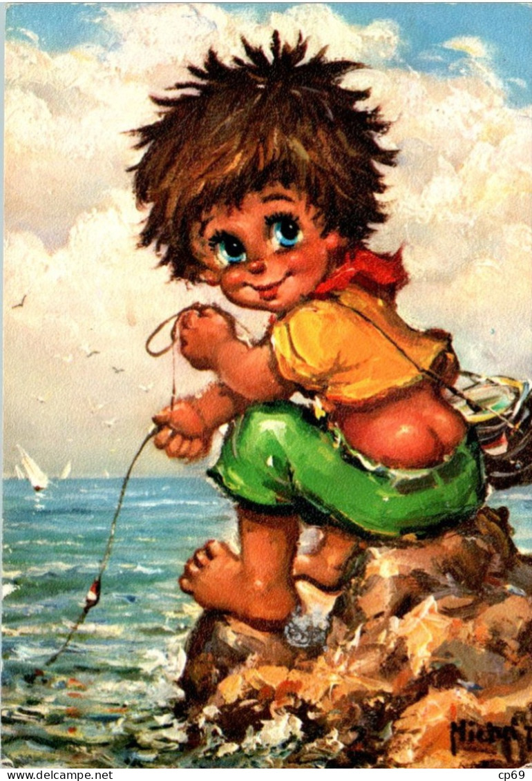 Michel Thomas Le Pêcheur Pêche Enfant Child Bambino 子供 - N°154 - En B.Etat - Thomas