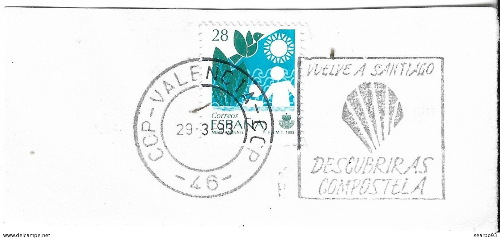 SPAIN. POSTMARK. XACOBEO. VALENCIA. 1993 - Otros & Sin Clasificación