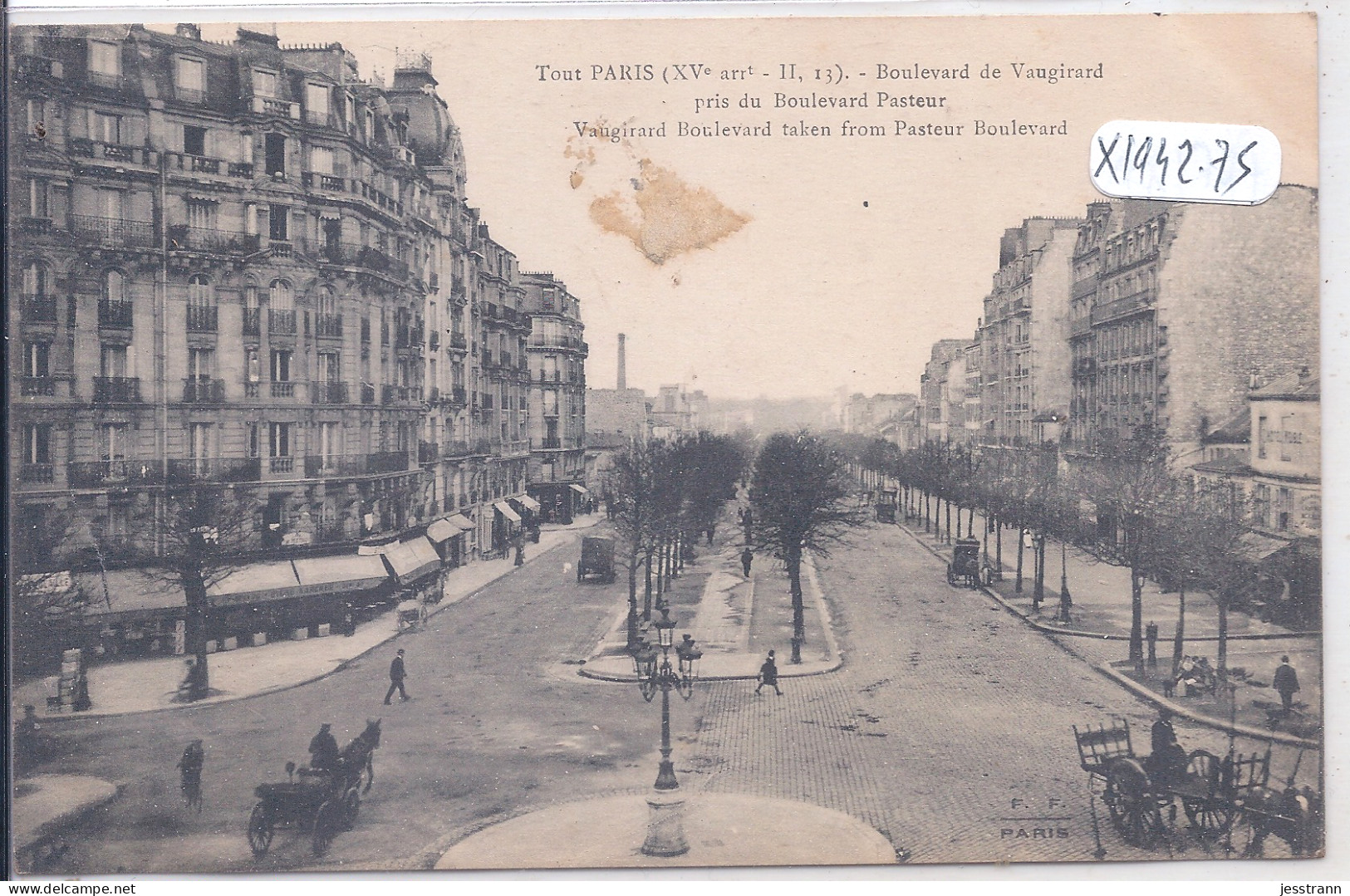 PARIS XV EME- TOUT PARIS- BLD DE VAUGIRAD- FF13 - Arrondissement: 15