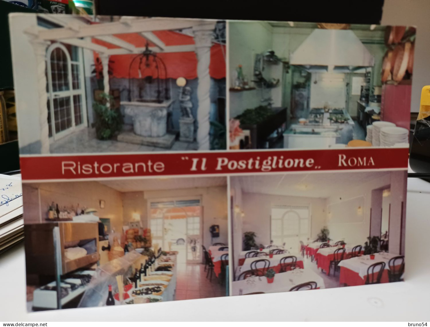 Cartolina Roma Ristorante Il Postiglione , Hostaria, Pizzeria , Via Aurelia 664 , Cucina Abruzzese - Cafés, Hôtels & Restaurants