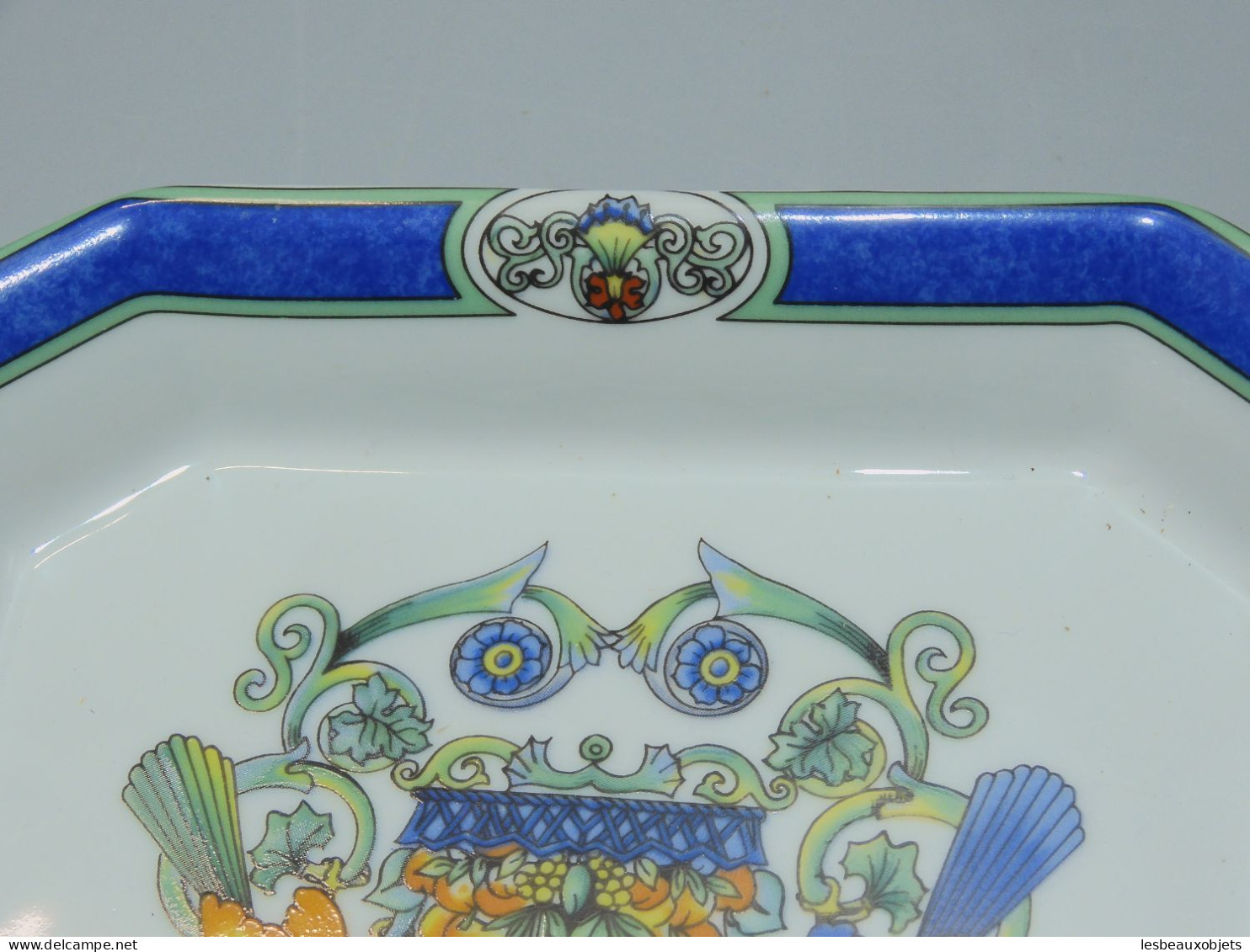 -COUPELLE VIDE POCHE PORCELAINE LIMOGES SOPHIE D'E décoré à Foëcy club CCF   E