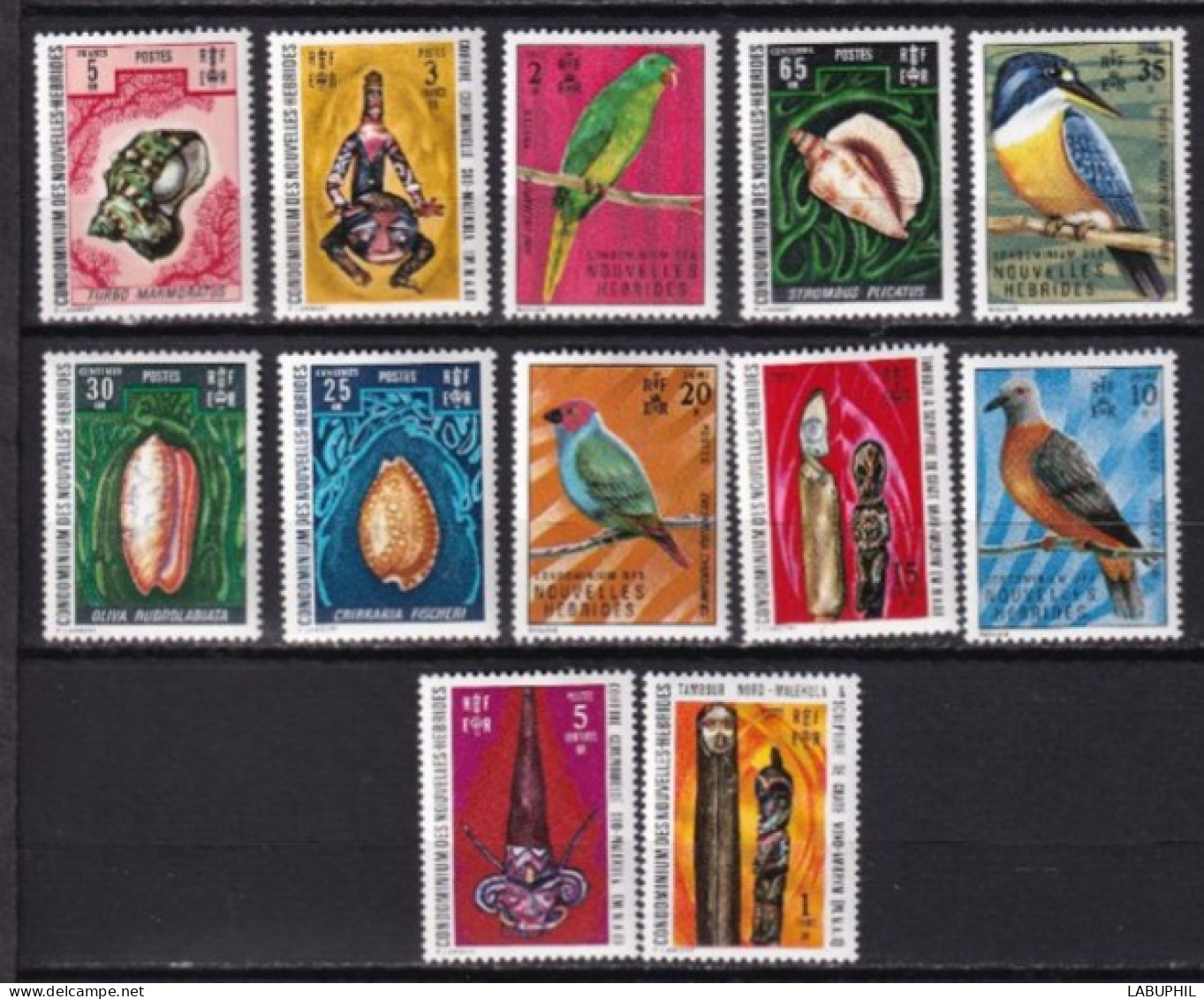 NOUVELLES HEBRIDES NEUFS  MNH ** Legende Francaise 1972oiseaux Birds - Nuevos