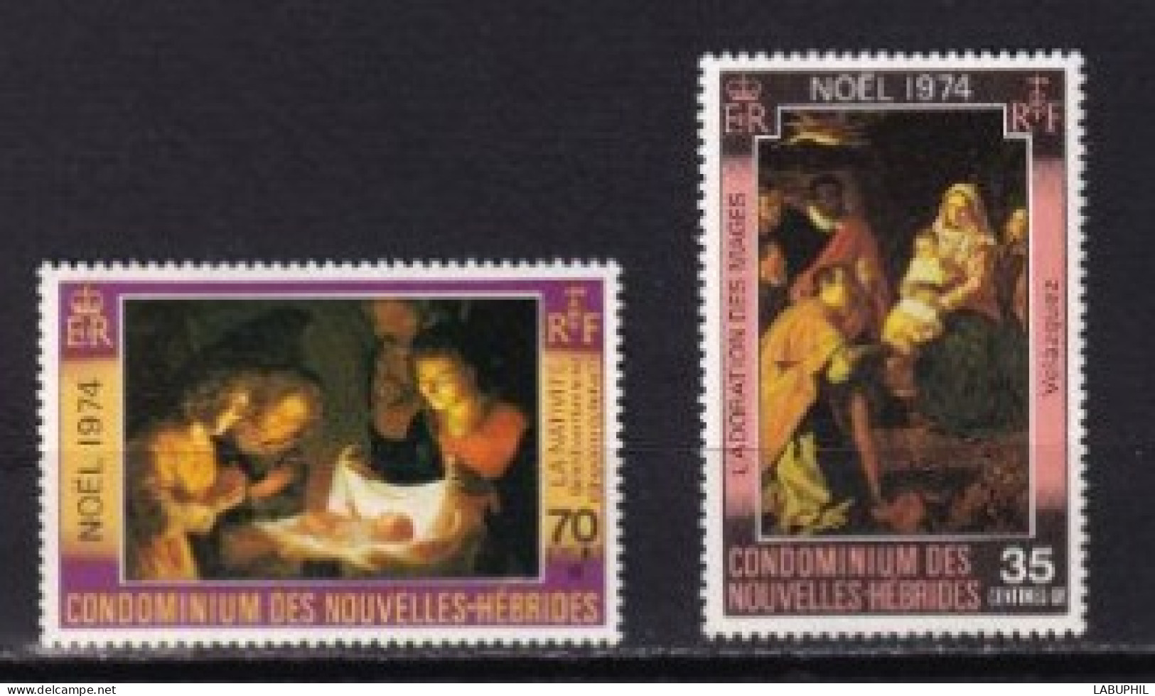 NOUVELLES HEBRIDES NEUFS  MNH ** Legende Francaise 1974 - Nuevos