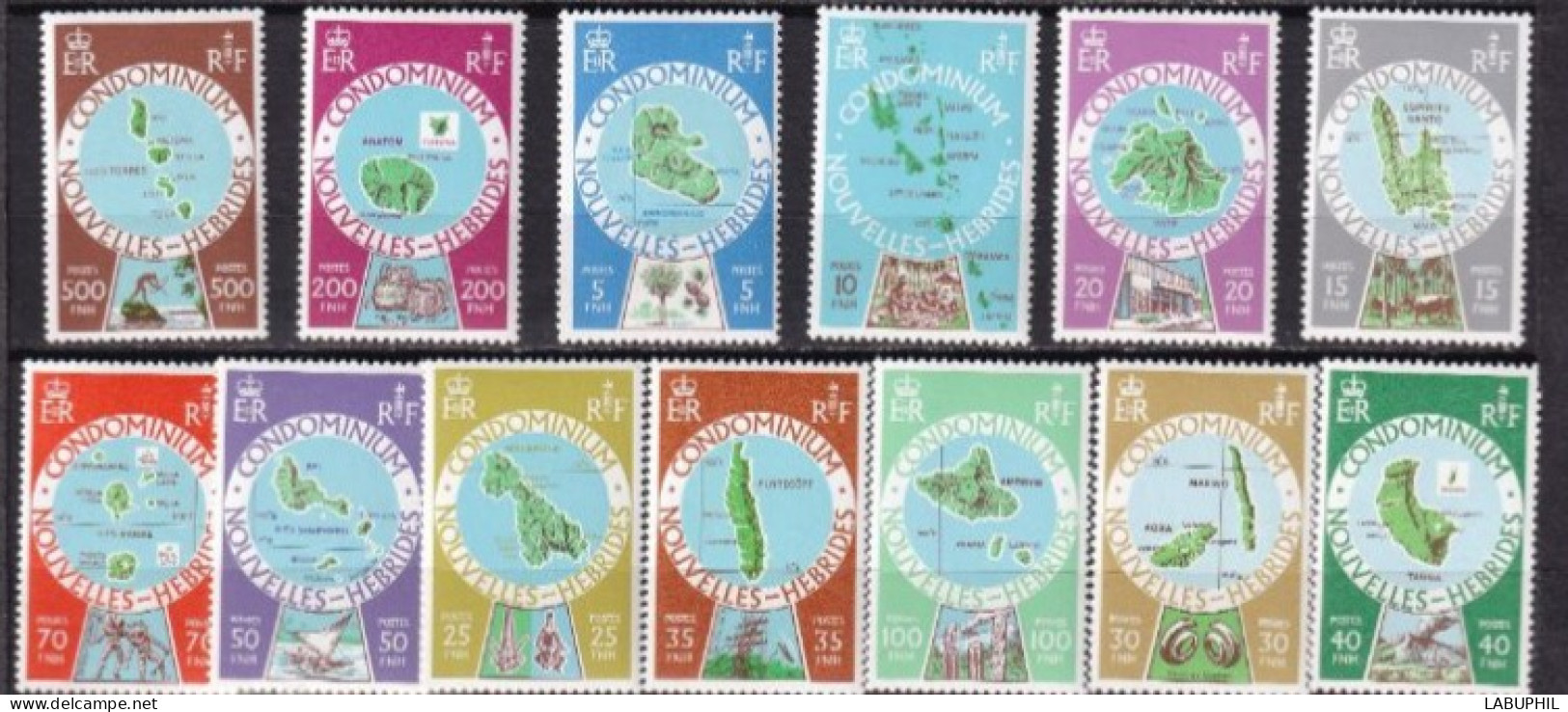 NOUVELLES HEBRIDES NEUFS  MNH ** Legende Francaise 1977 - Ongebruikt