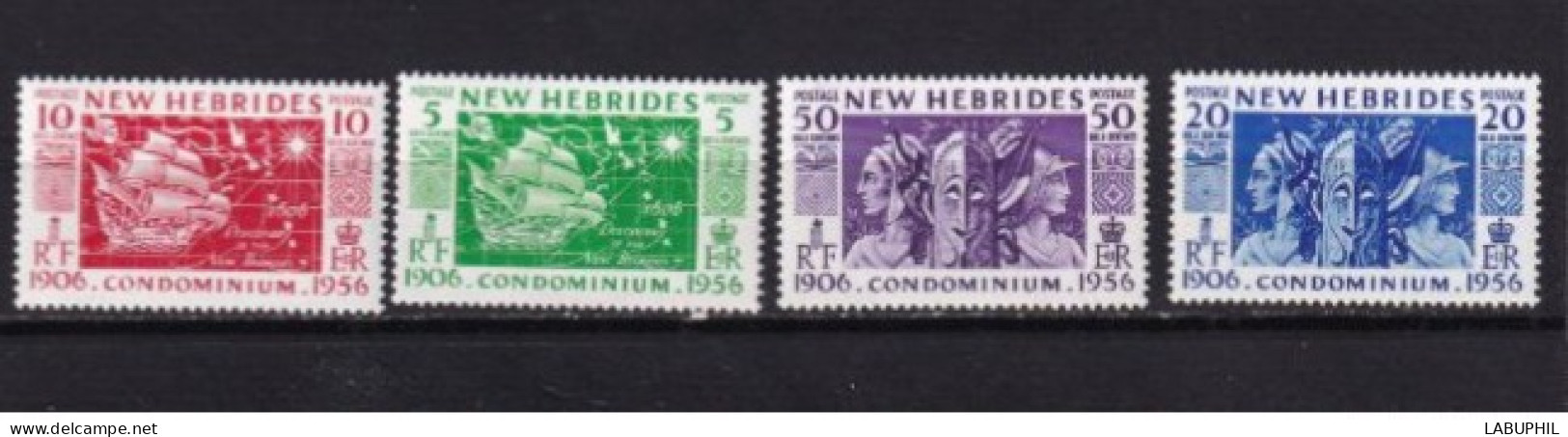 NOUVELLES HEBRIDES NEUFS  MNH ** Legende Anglaise  1956 - Unused Stamps