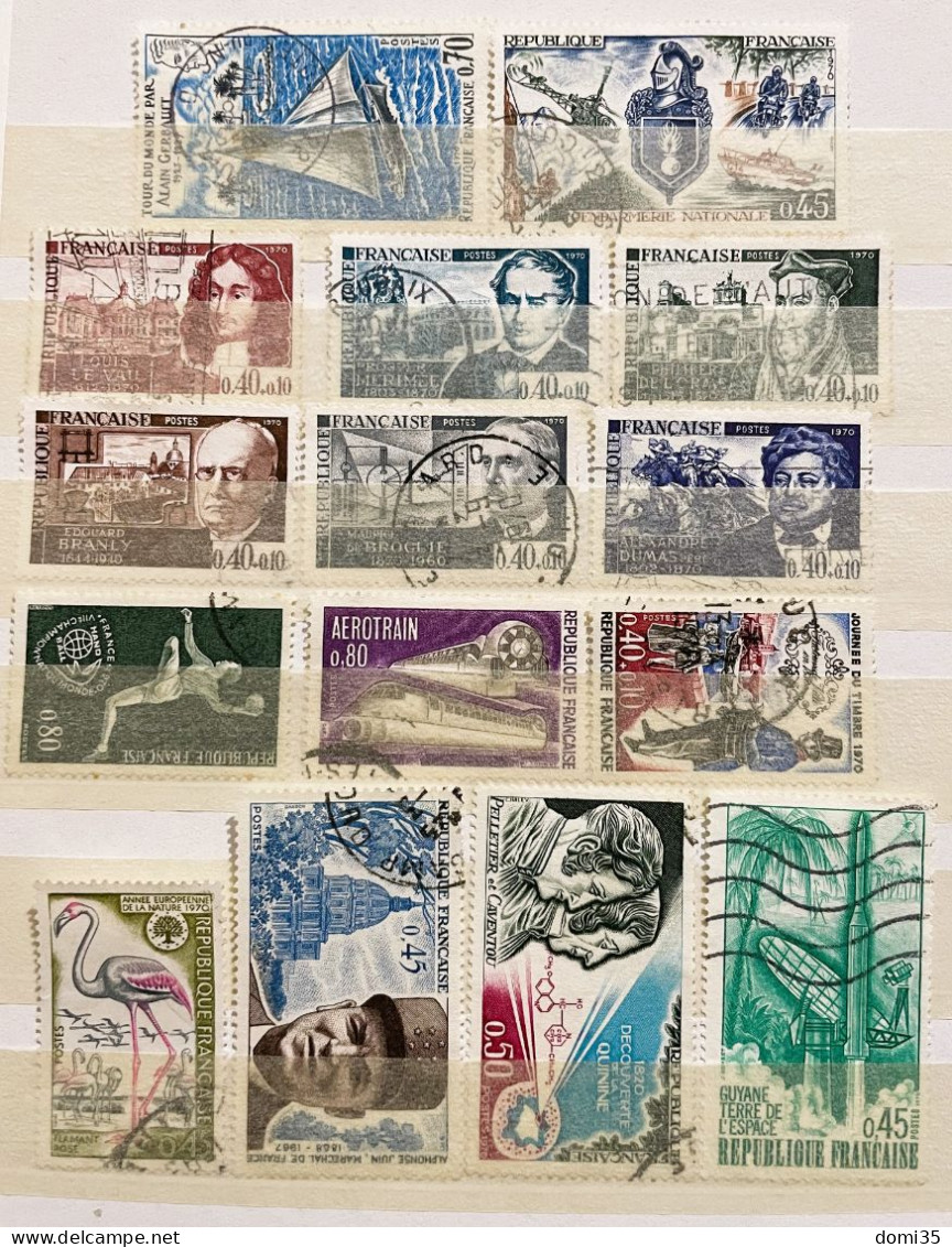 France 1970, Année Complète, Oblitérés, 3 Photos, Moins De 10 % De La Cote - 1970-1979