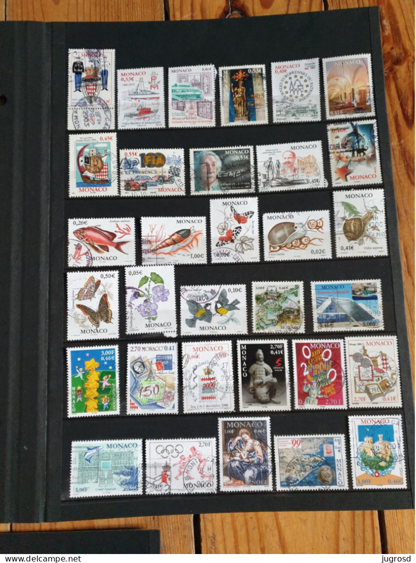 Lot De 79 Timbres Oblitérés De Monaco Différents Dont Hautes Valeurs 5 Photos - Used Stamps