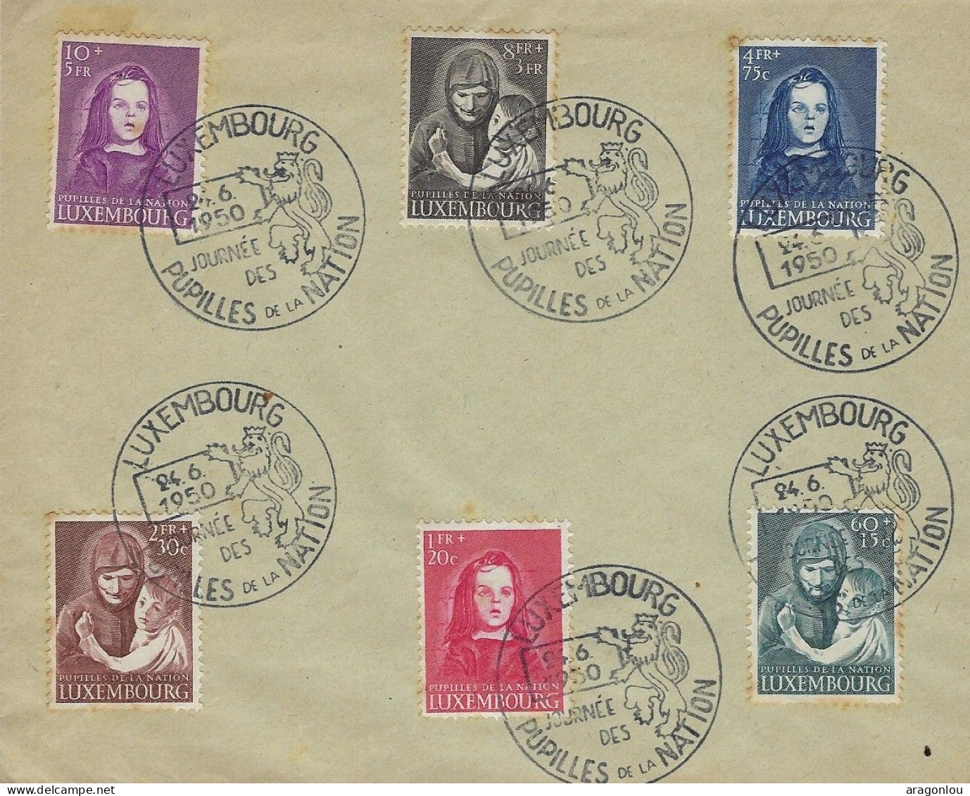 Luxembourg - Luxemburg -   Lettre  Recommandé  1950  PUPILLES DE  LA NATION - Storia Postale