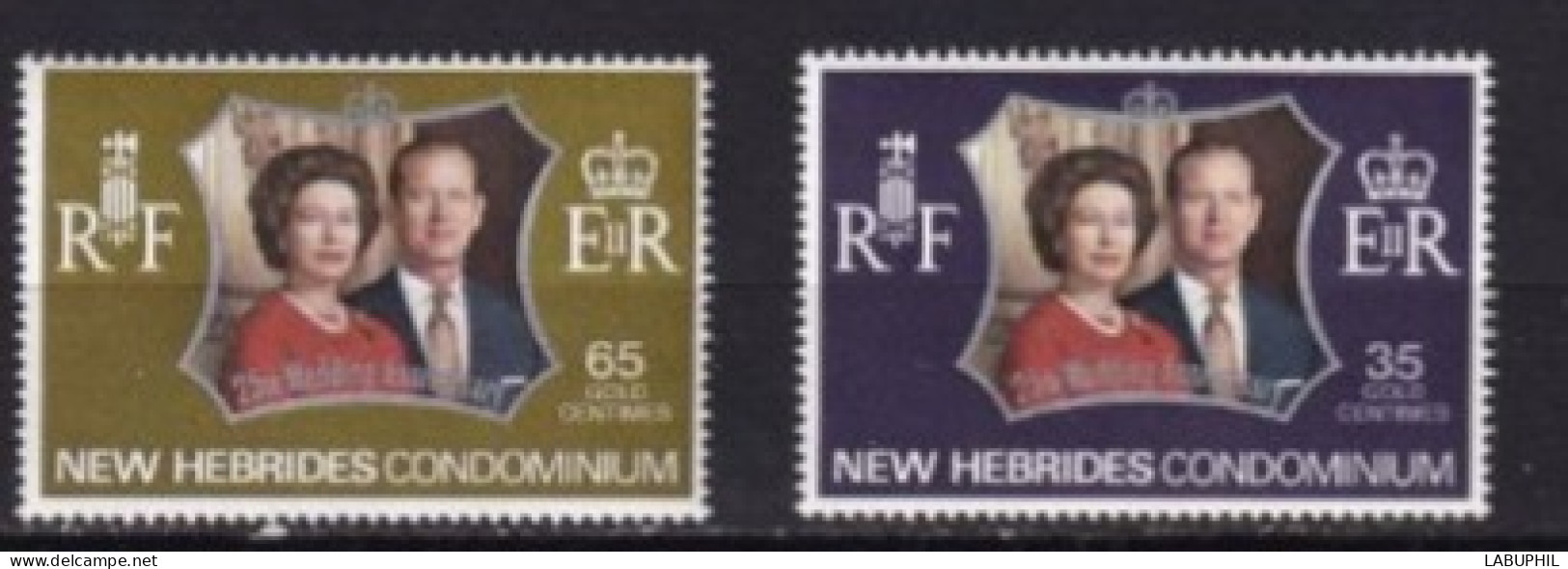 NOUVELLES HEBRIDES NEUFS  MNH ** Legende Anglaise  1972 - Unused Stamps