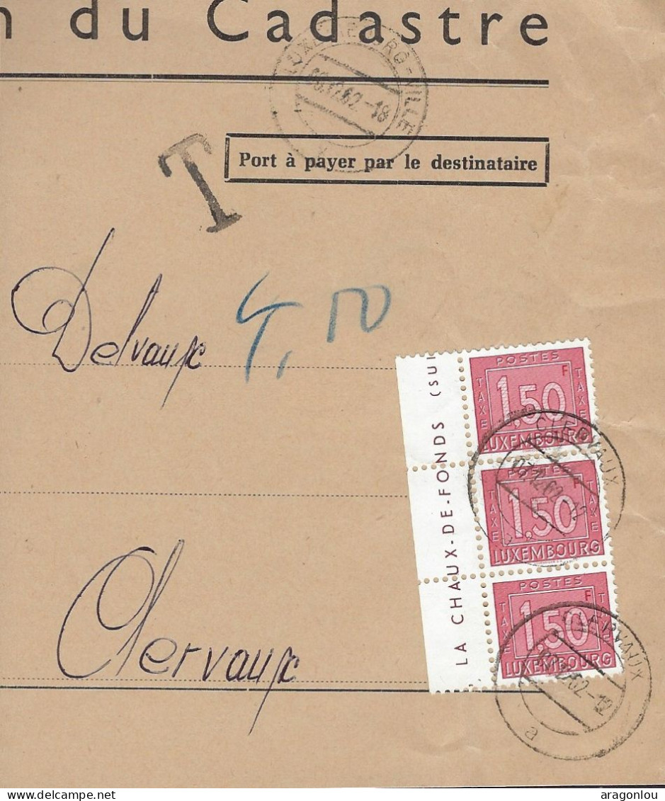 Luxembourg - Luxemburg -   Avant-Lettre  Taxe   1963   Mr Delvaux , Clervaux - Segnatasse