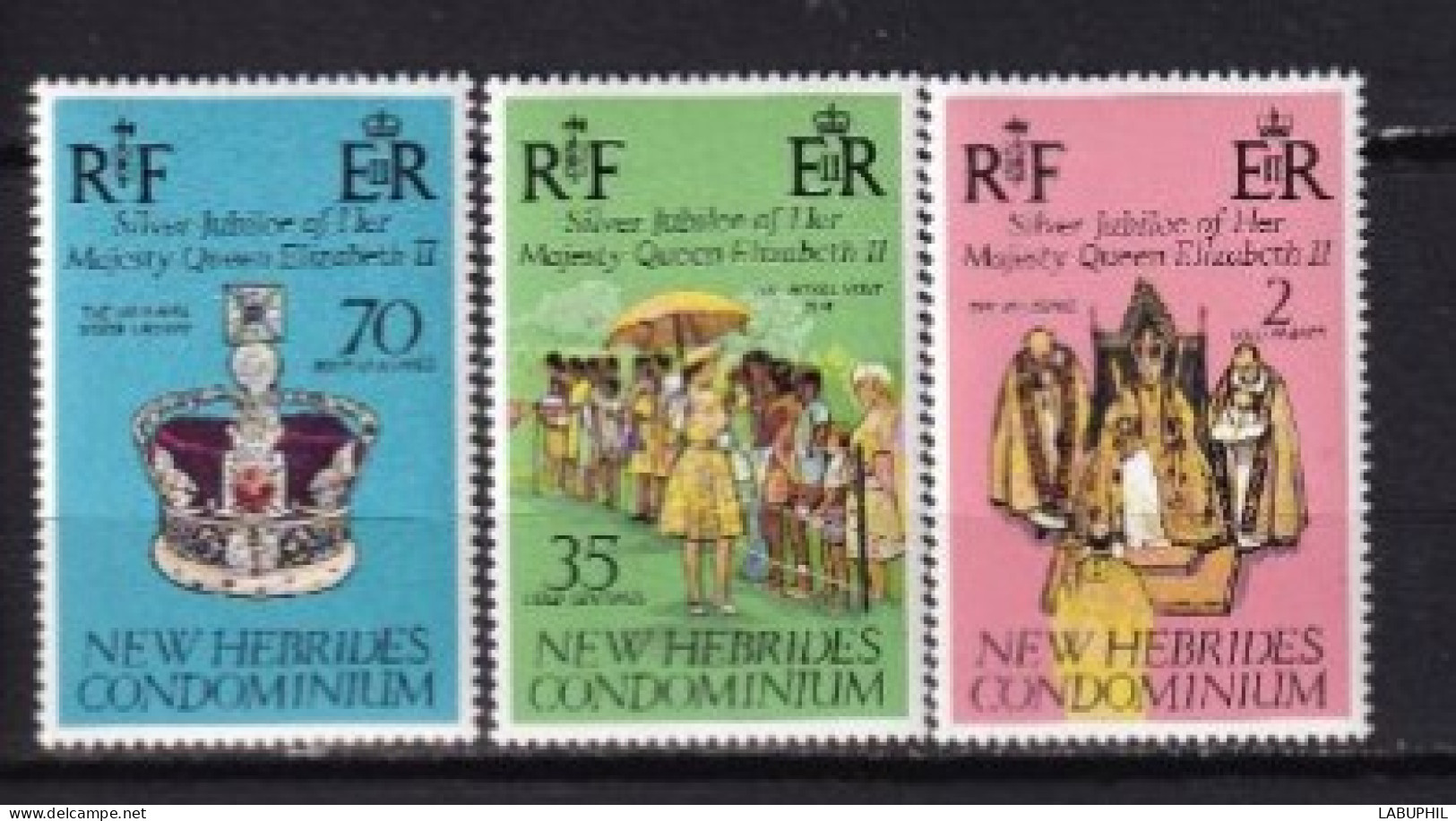 NOUVELLES HEBRIDES NEUFS  MNH ** Legende Anglaise  1977 - Ungebraucht